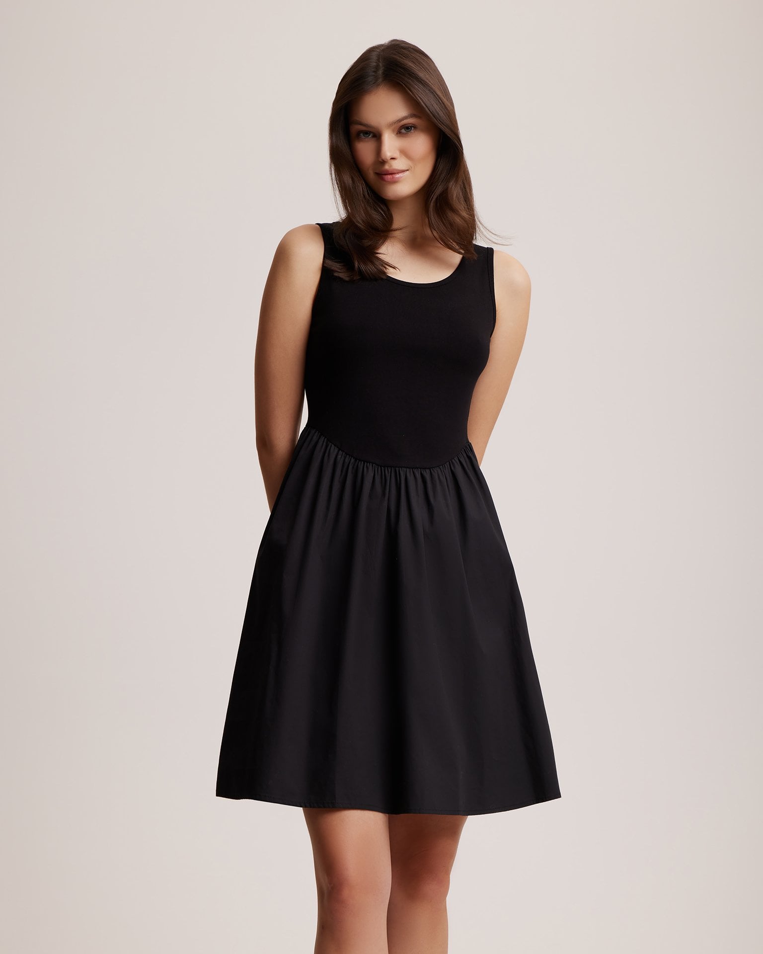 Black Pinafore Dress