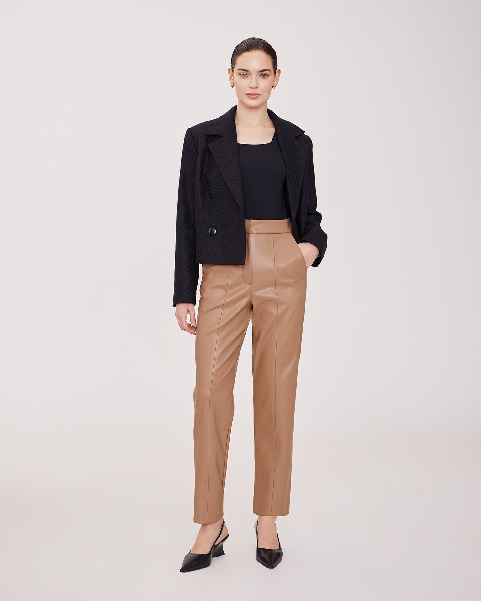 Trousers in a coffee shade