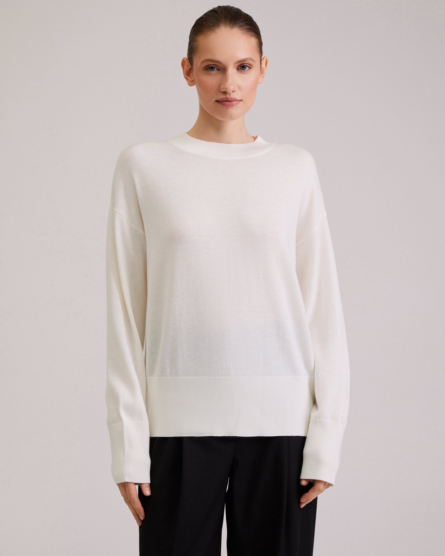 Solid colour jumper