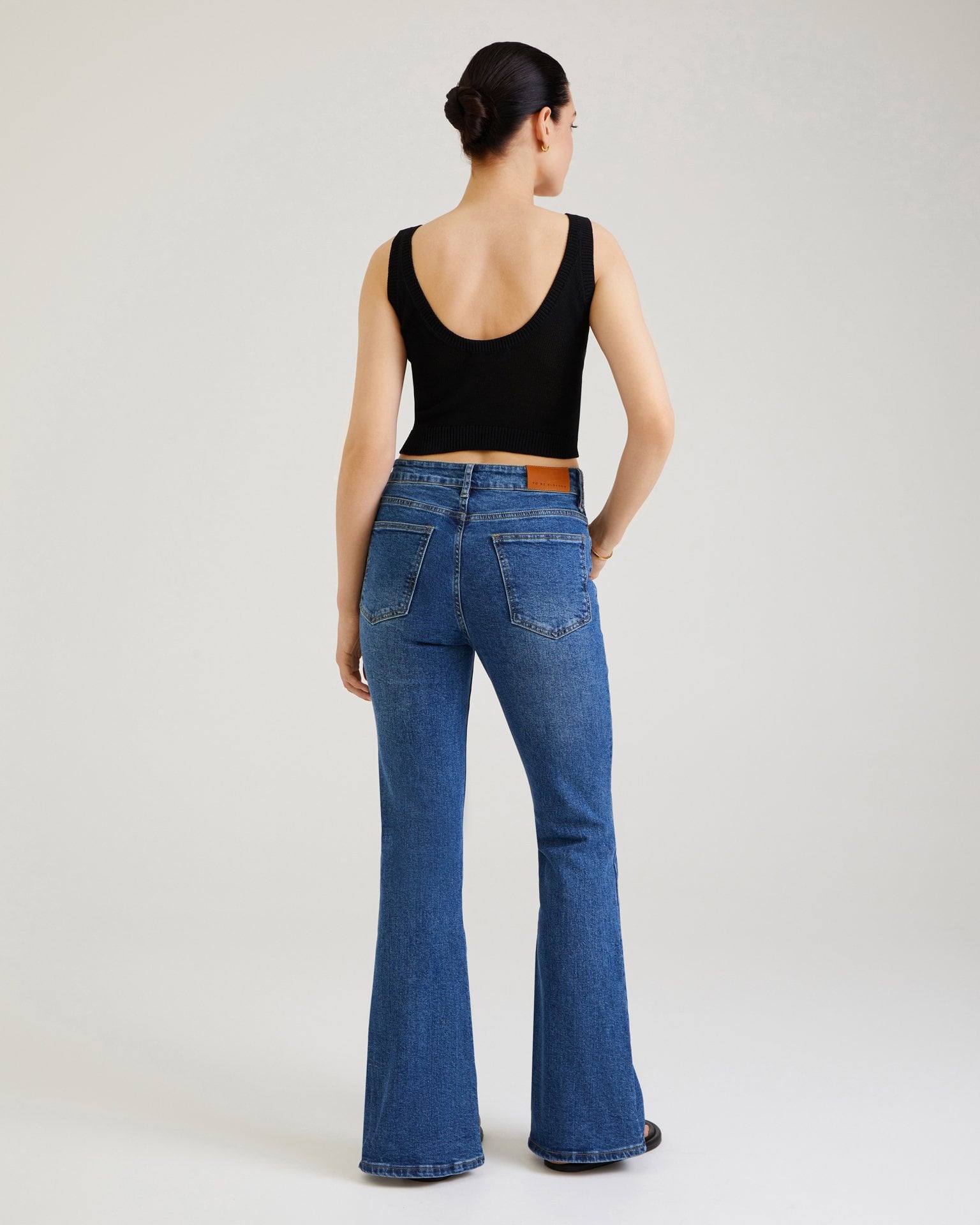 Flared jeans in blue