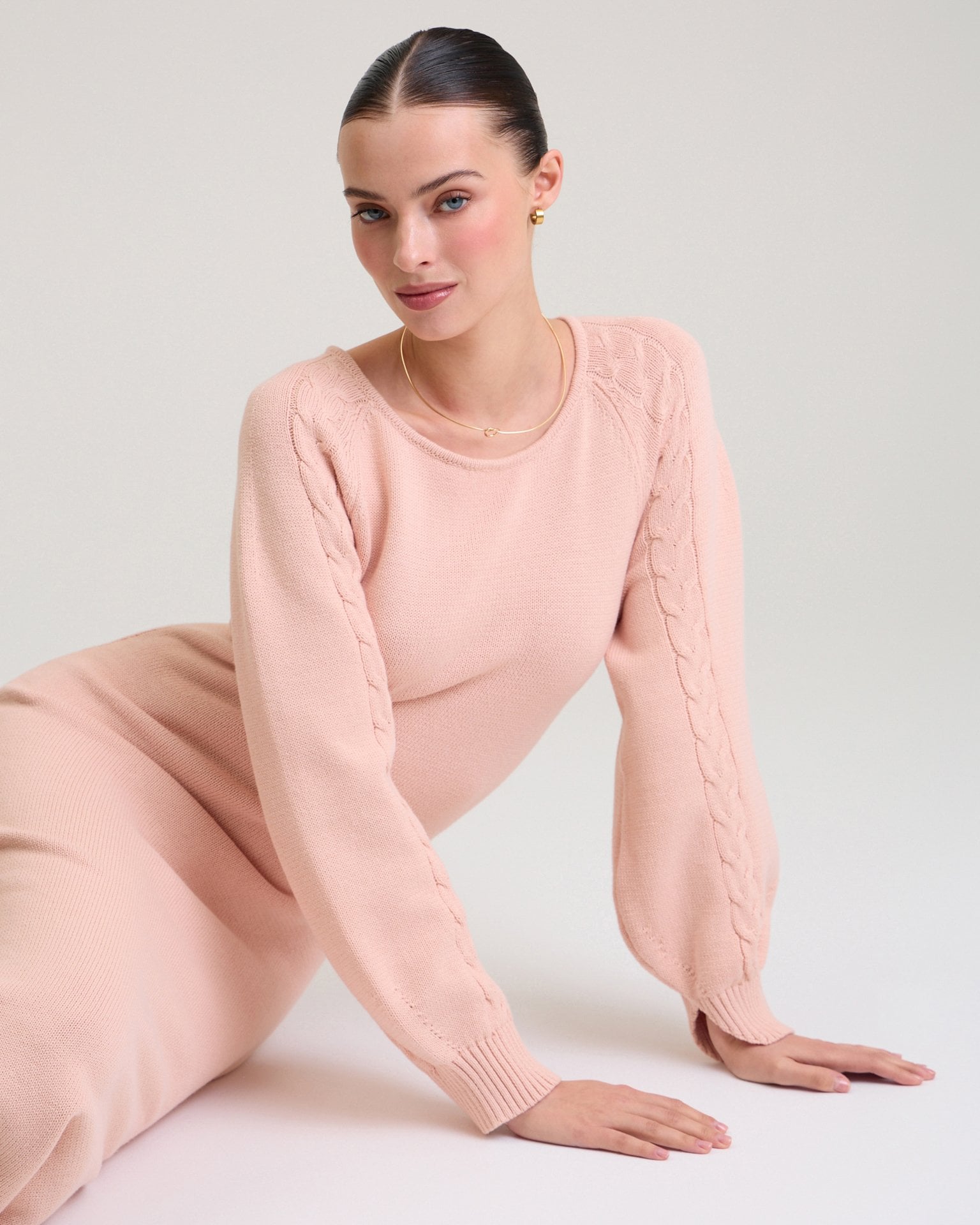 Soft Pink Knitted Dress