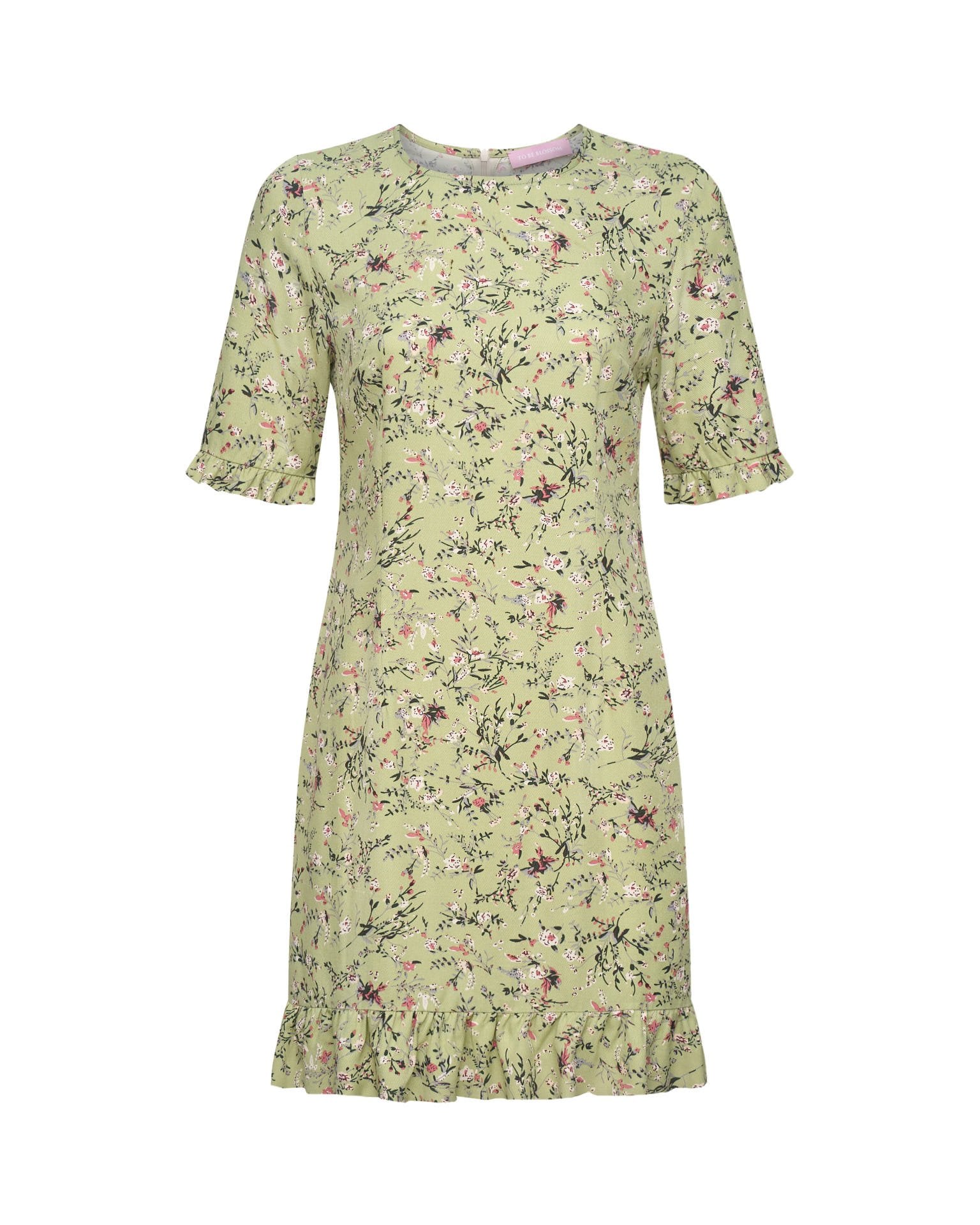 Mini dress with a pattern