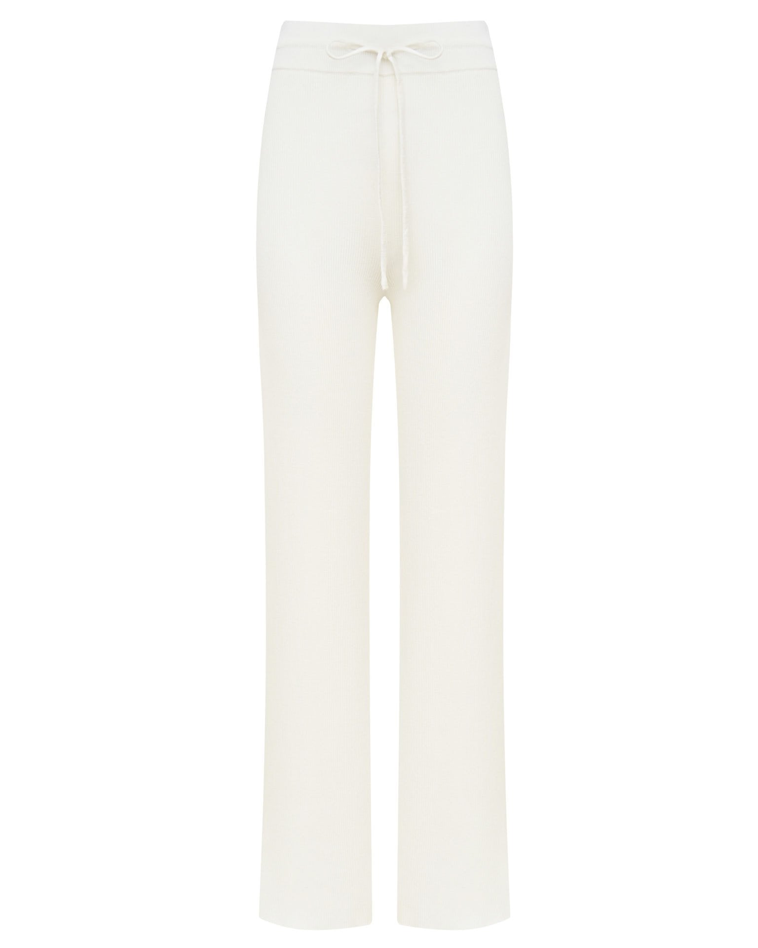 White viscose trousers