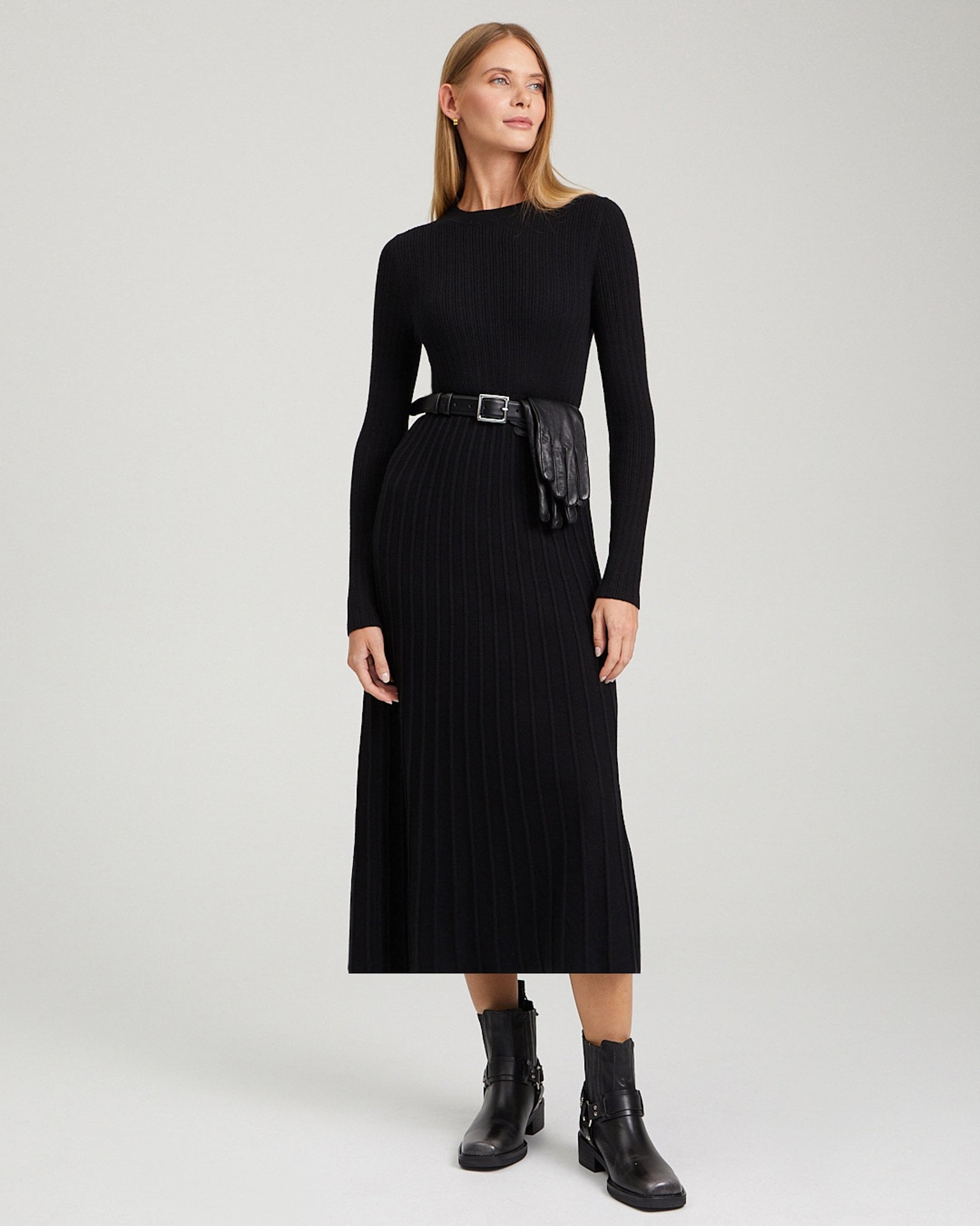 Knit midi dress