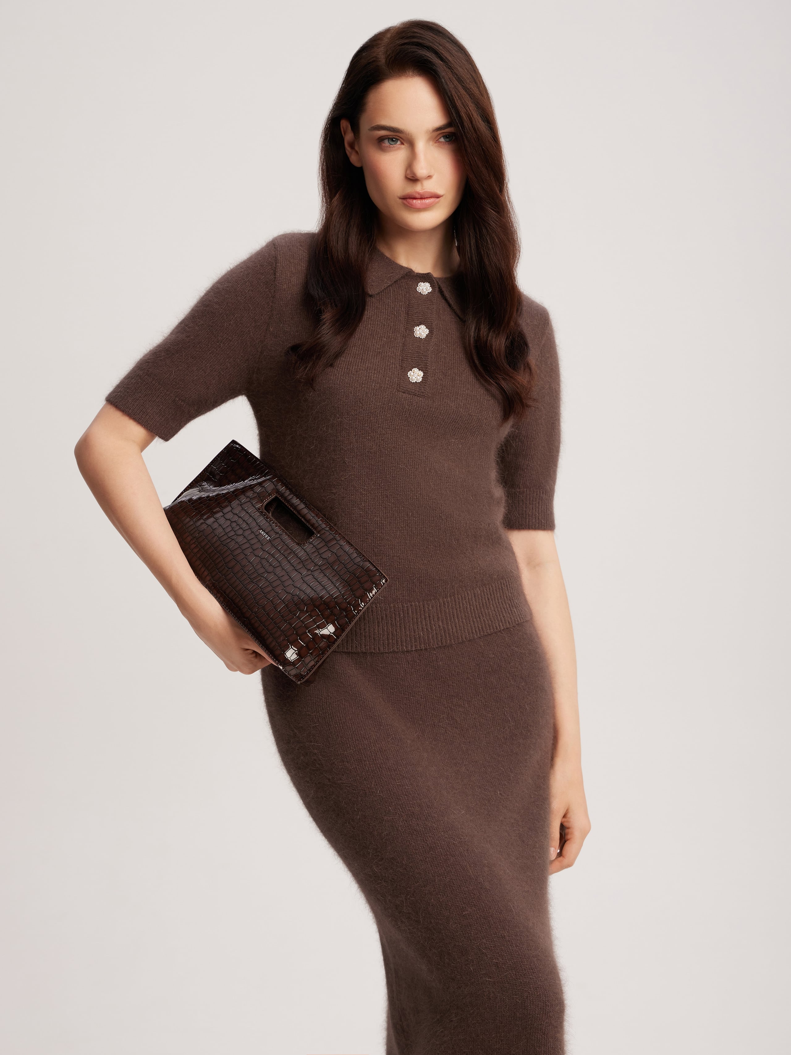Angora polo jumper