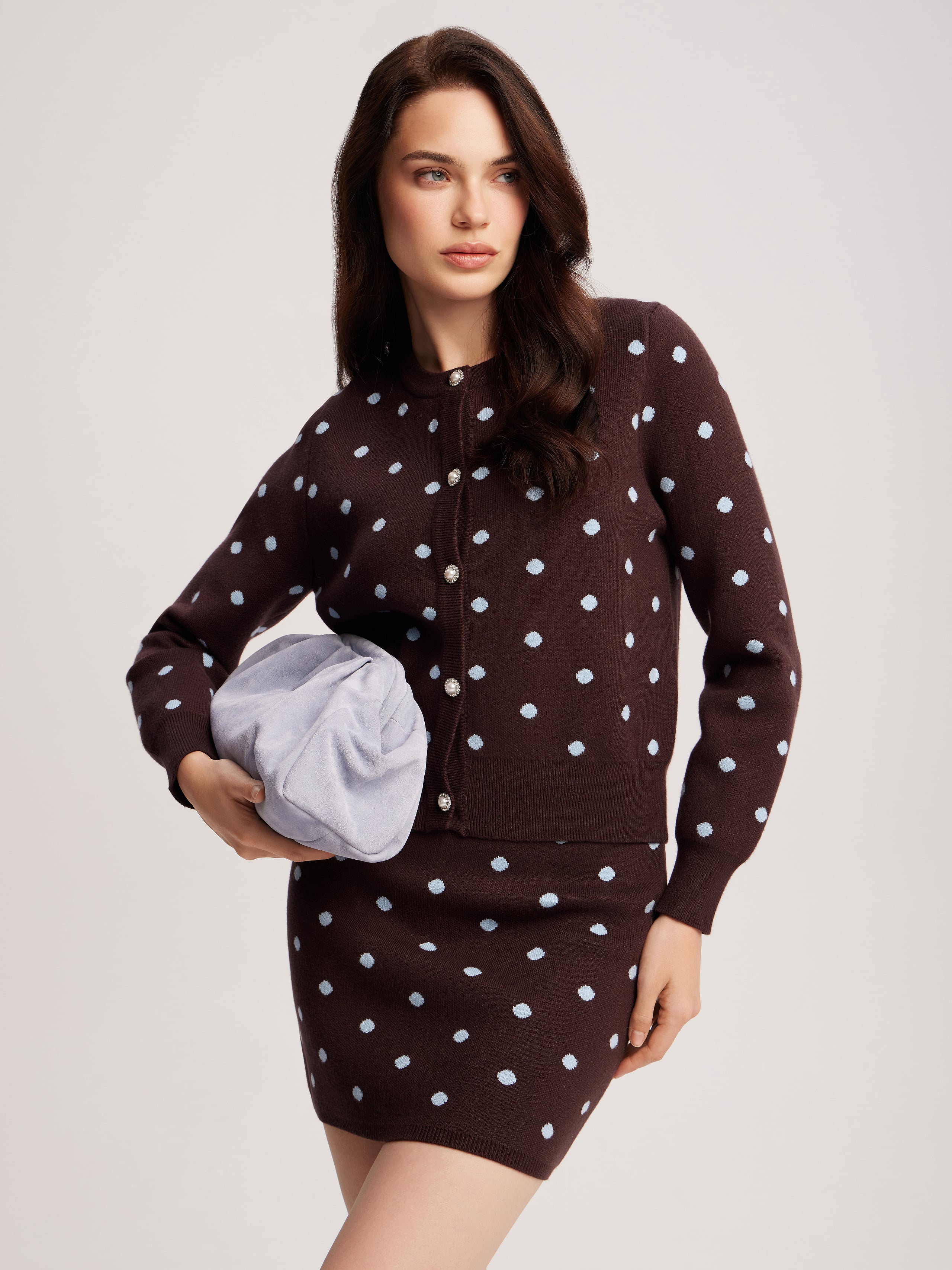 Set with a polka dot skirt