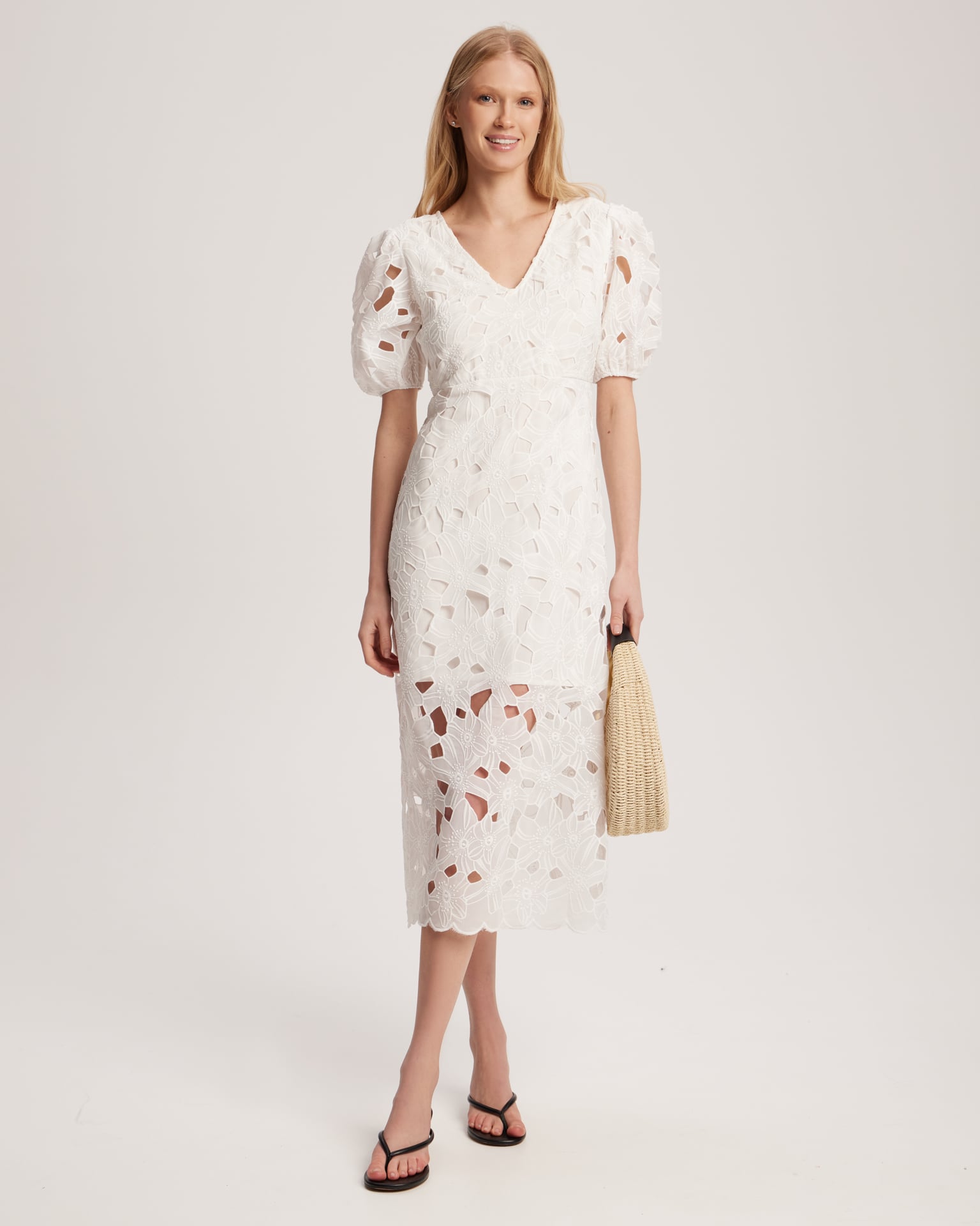 White lace dress