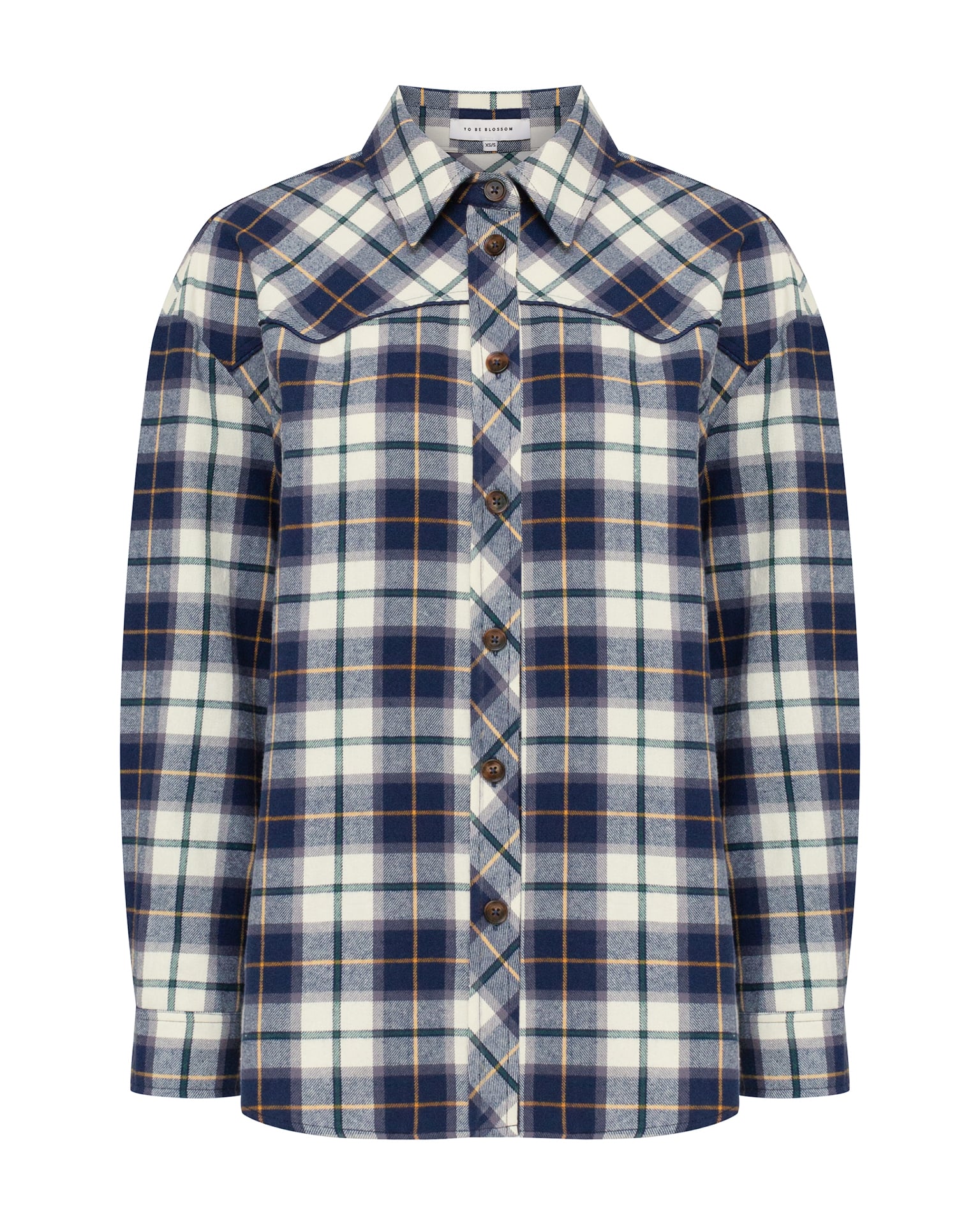Blue checked shirt