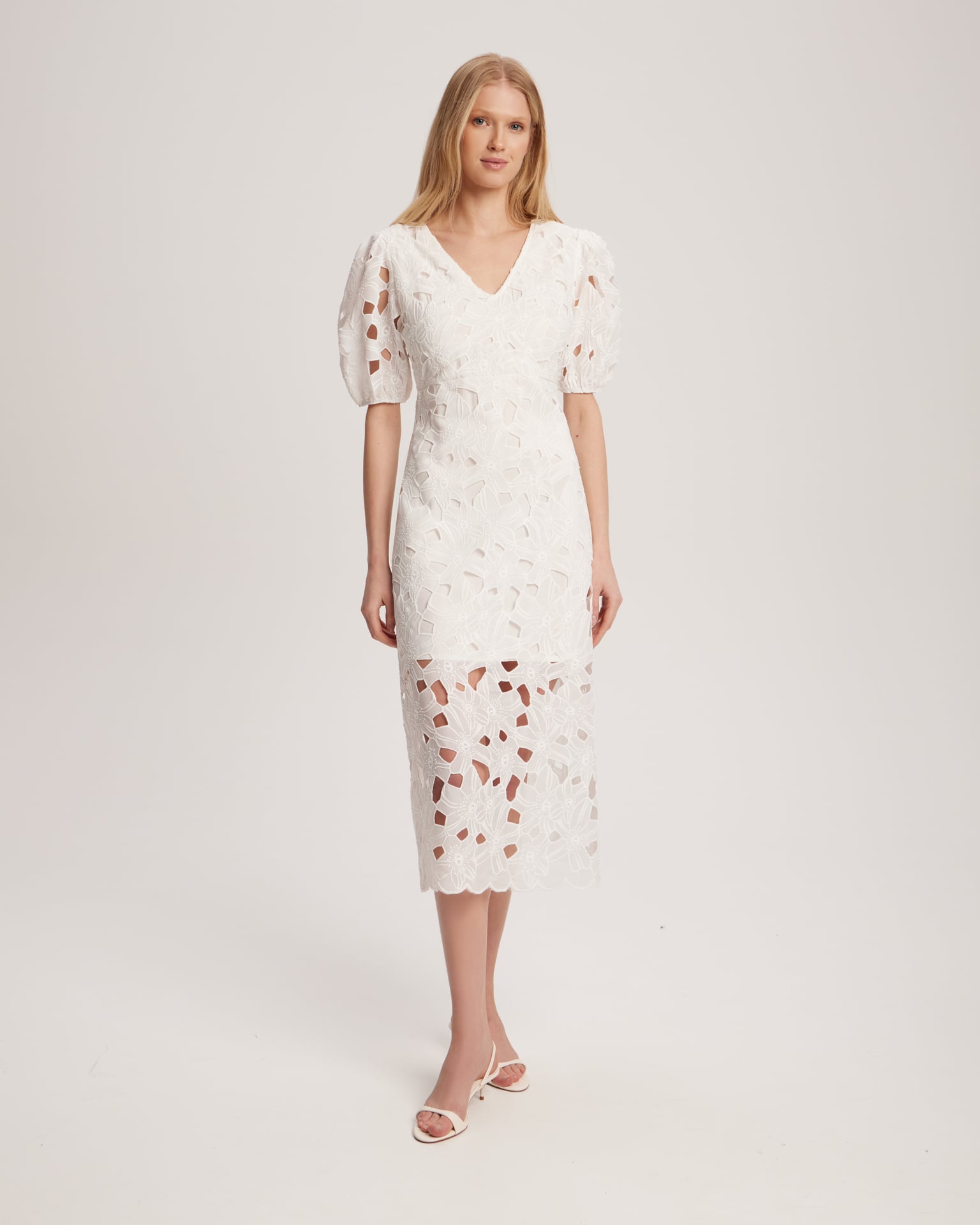 White lace dress