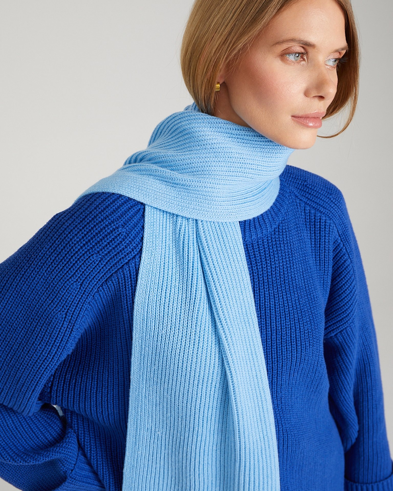 Blue scarf, Blue — photo 5