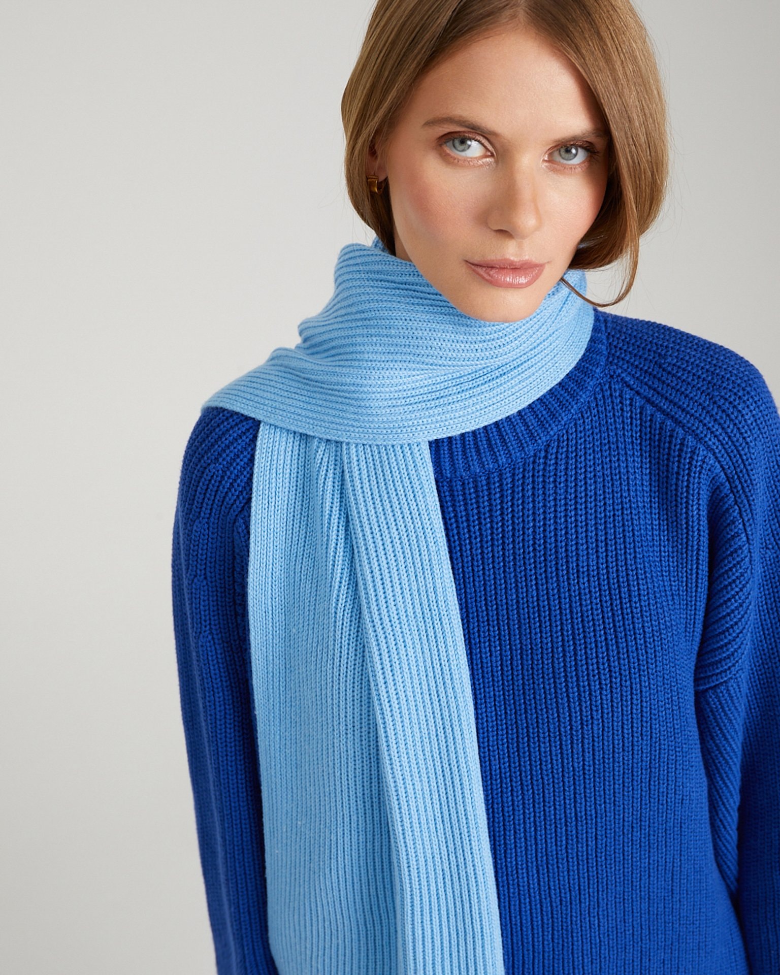 Blue scarf, Blue — photo 8