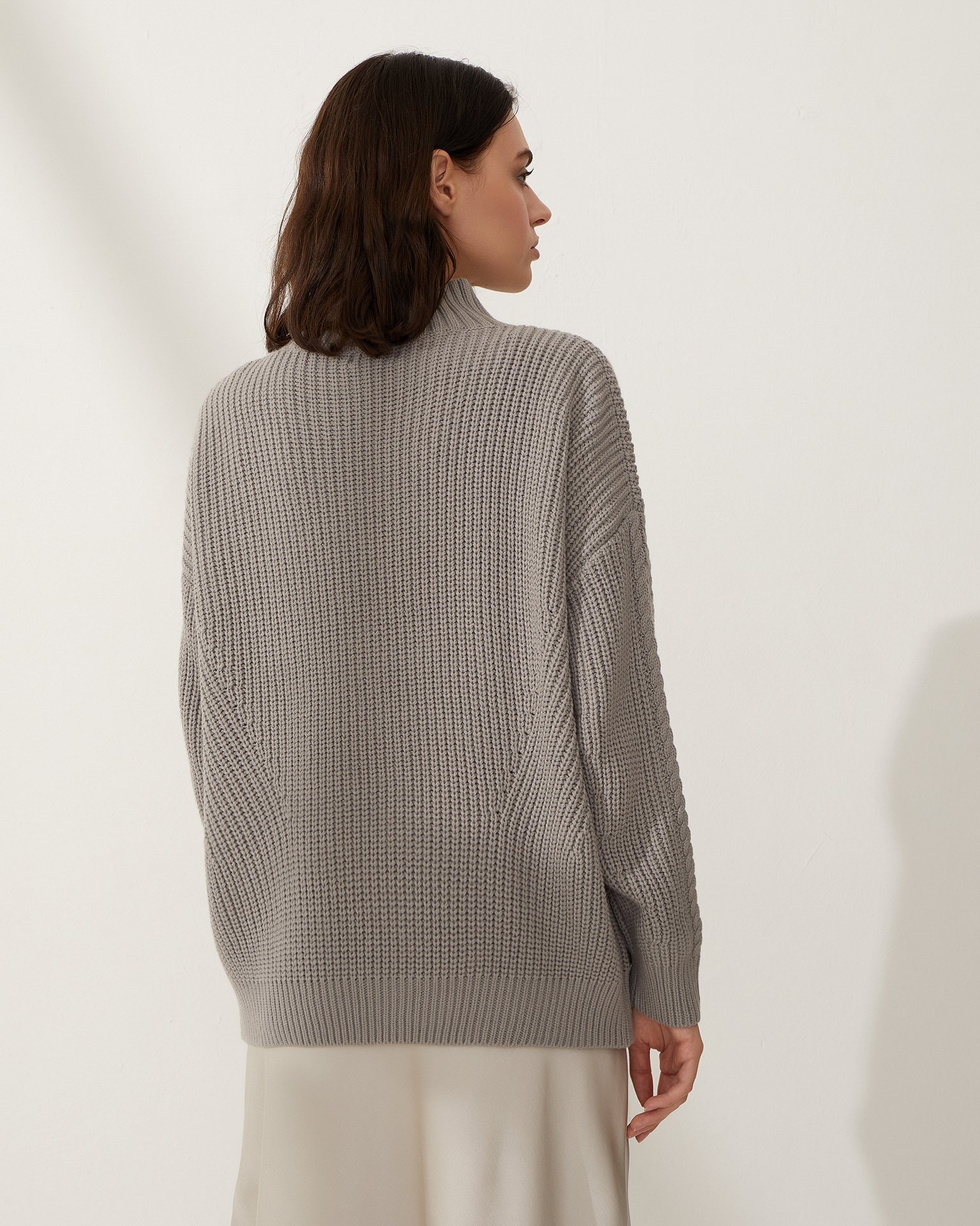 Chunky knit sweater, Grey — photo 3