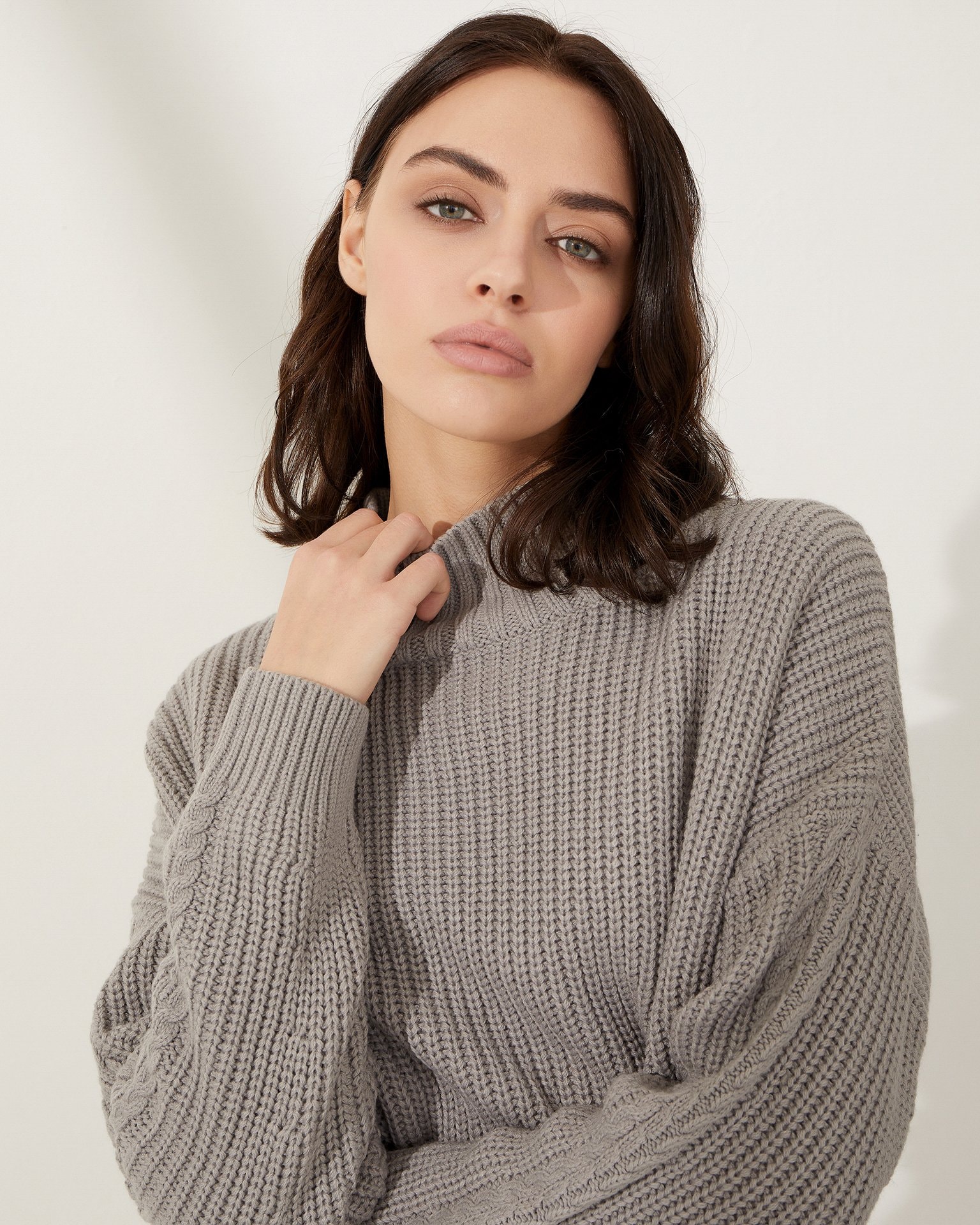 Chunky knit sweater, Grey — photo 5