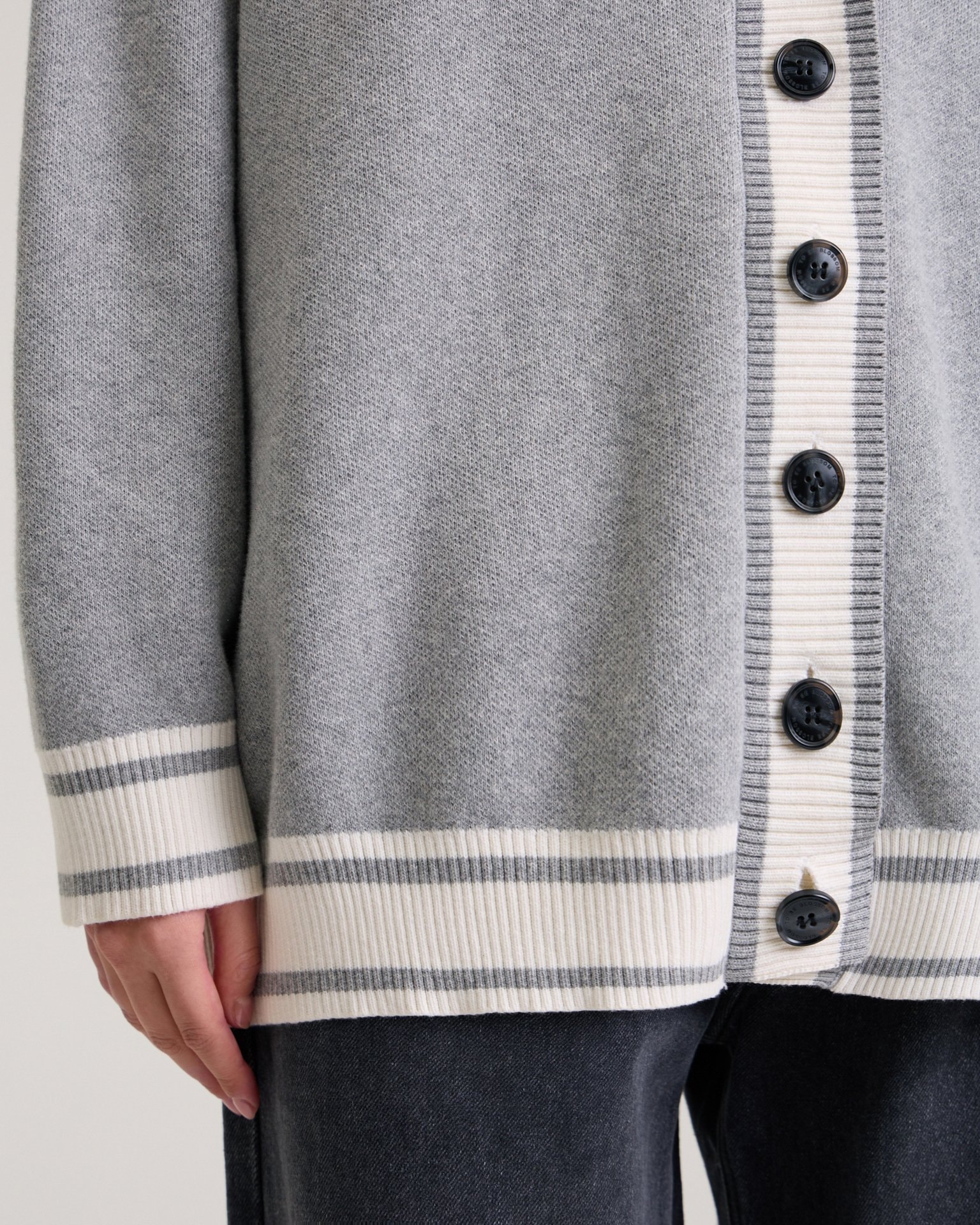 An elongated cardigan, Grey — photo 12