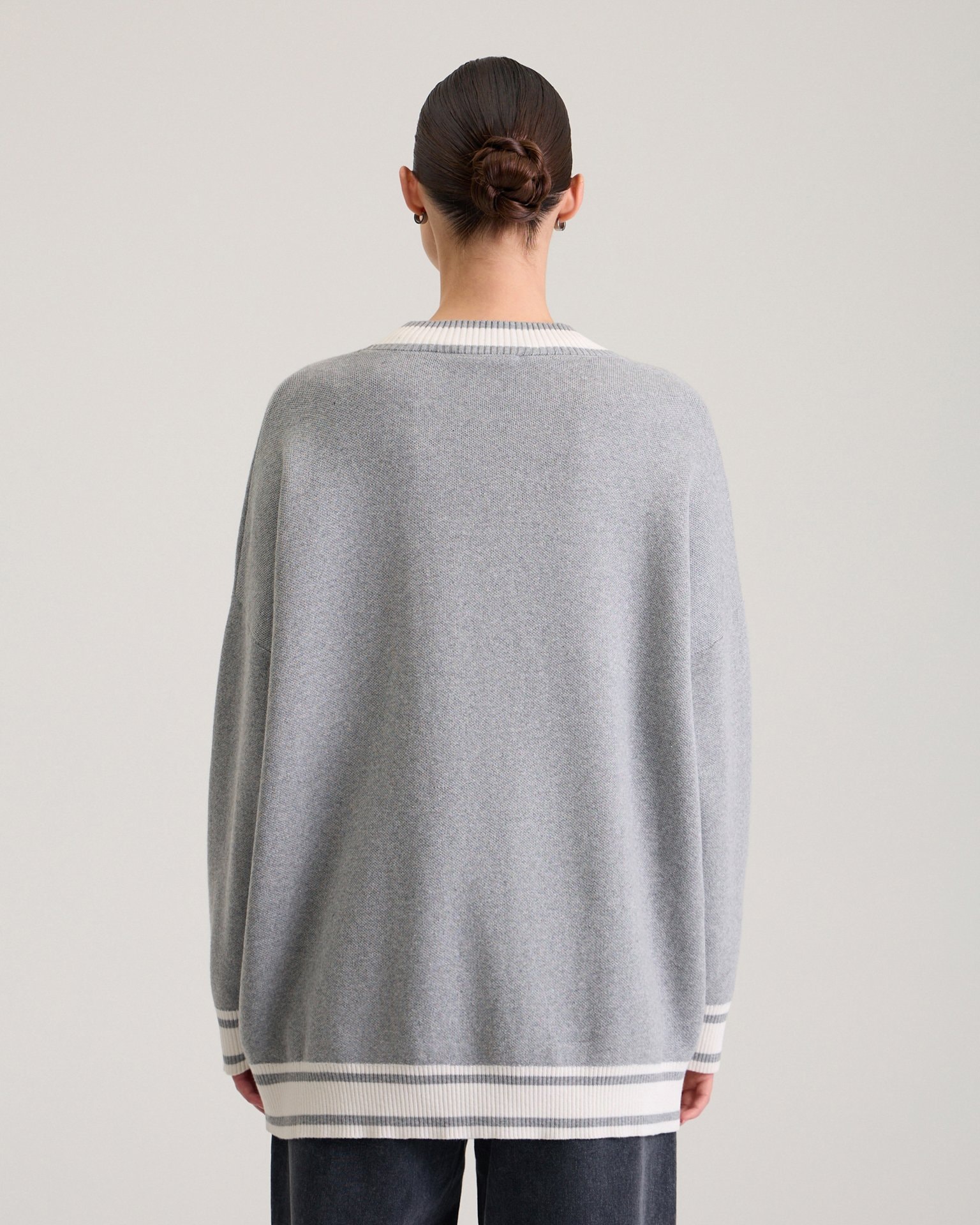 An elongated cardigan, Grey — photo 8