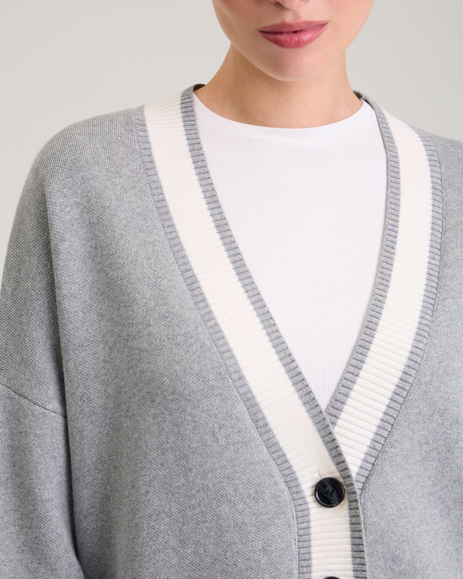 An elongated cardigan, Grey — photo 11