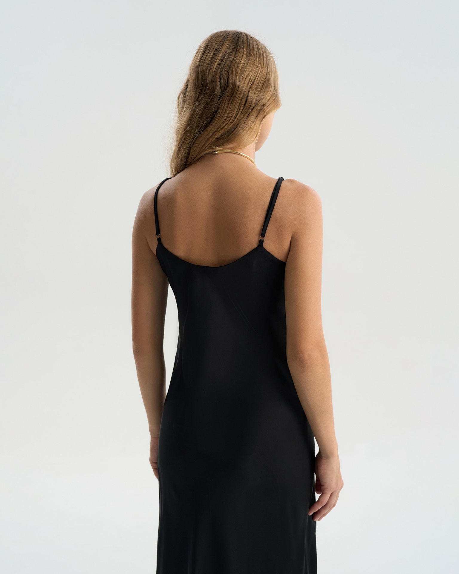 Slip dress, Black — photo 5