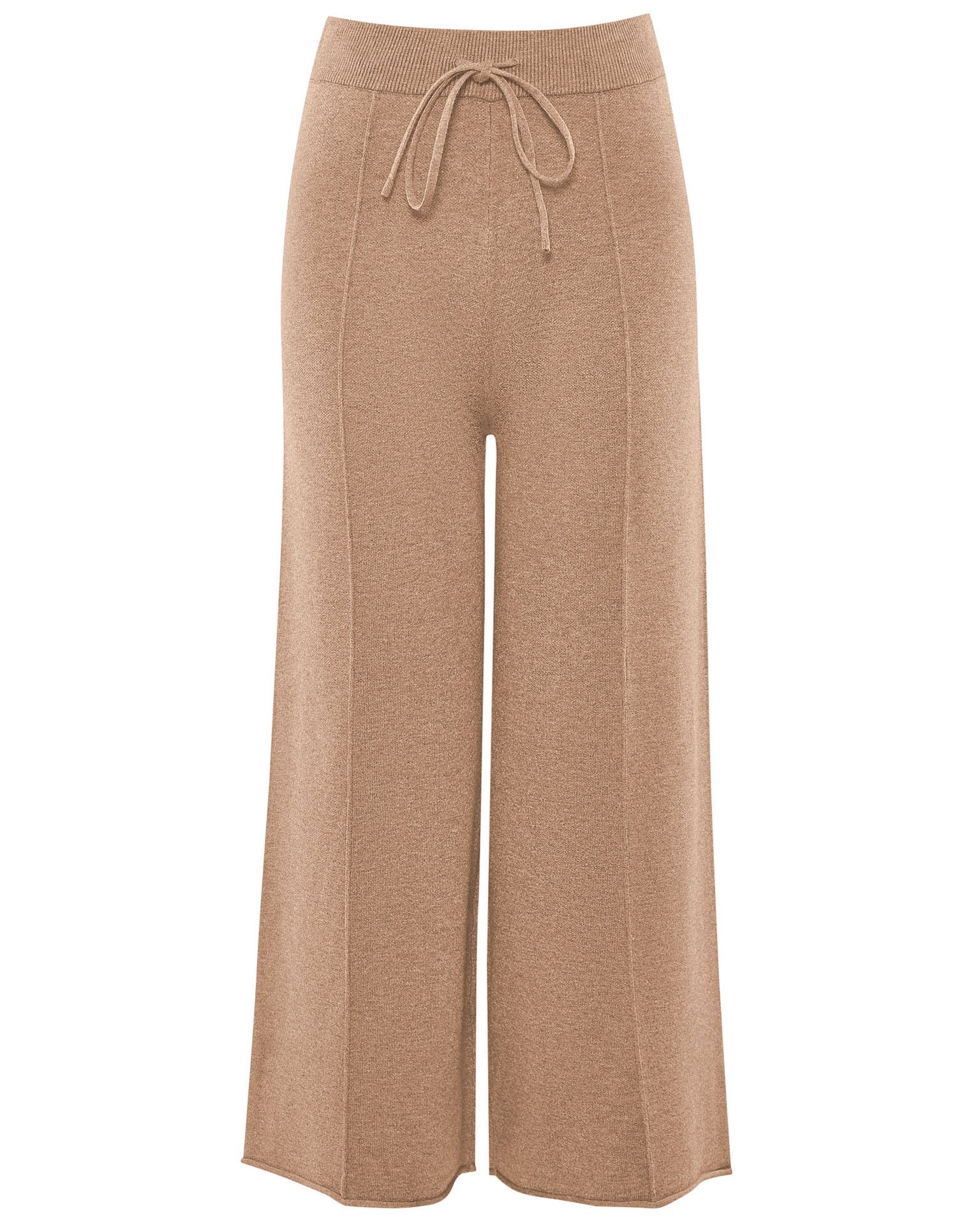 Knit Suit with Culottes, Beige — photo 8