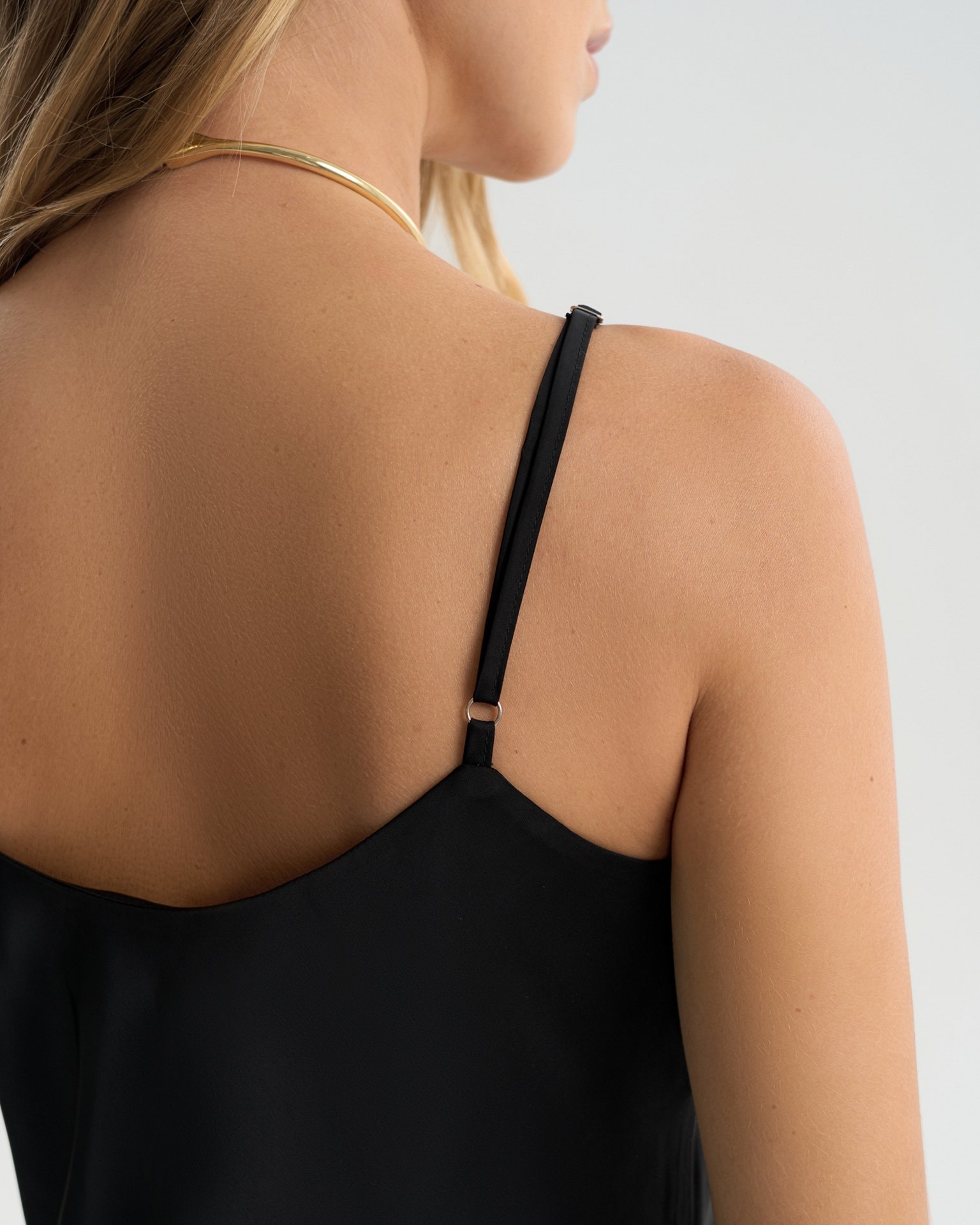 Slip dress, Black — photo 6