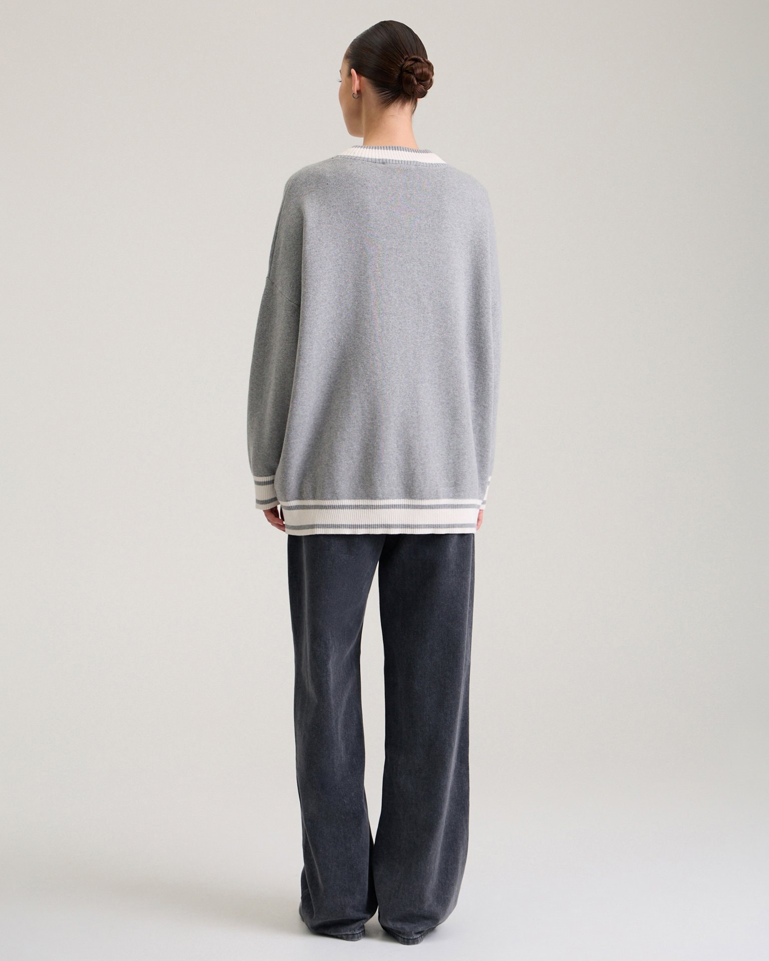 An elongated cardigan, Grey — photo 4