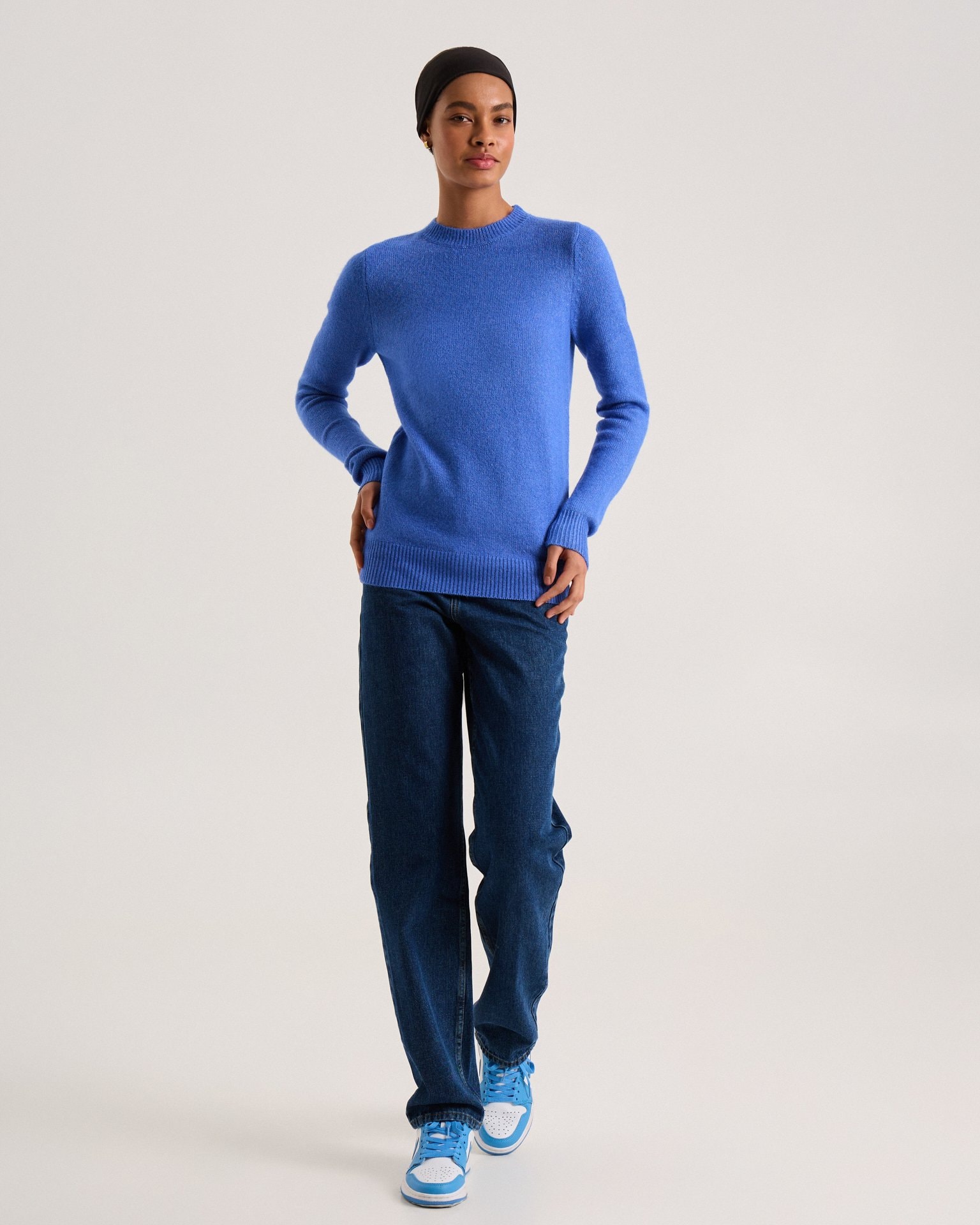 Straight-cut jumper, Blue — photo 2