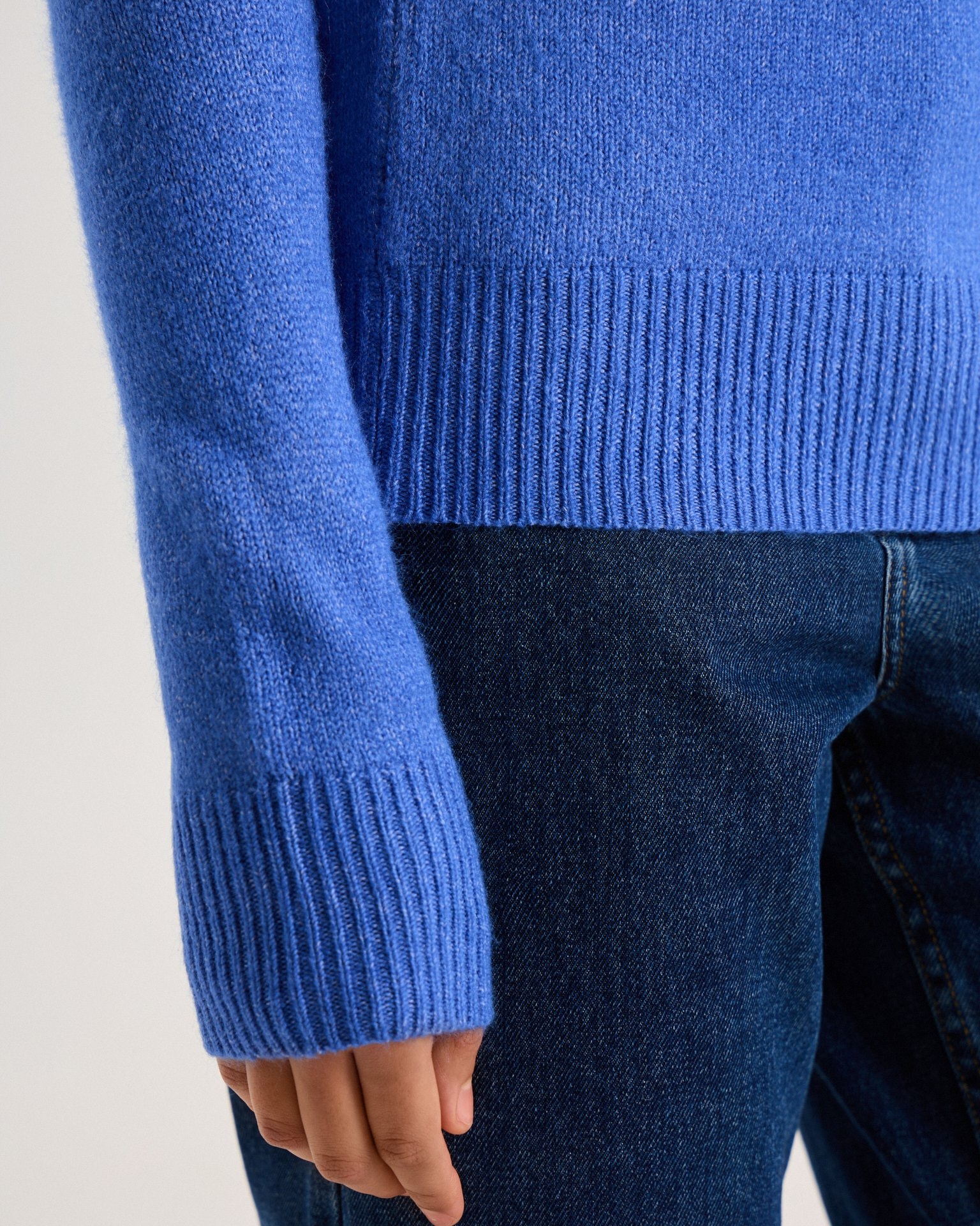 Straight-cut jumper, Blue — photo 11