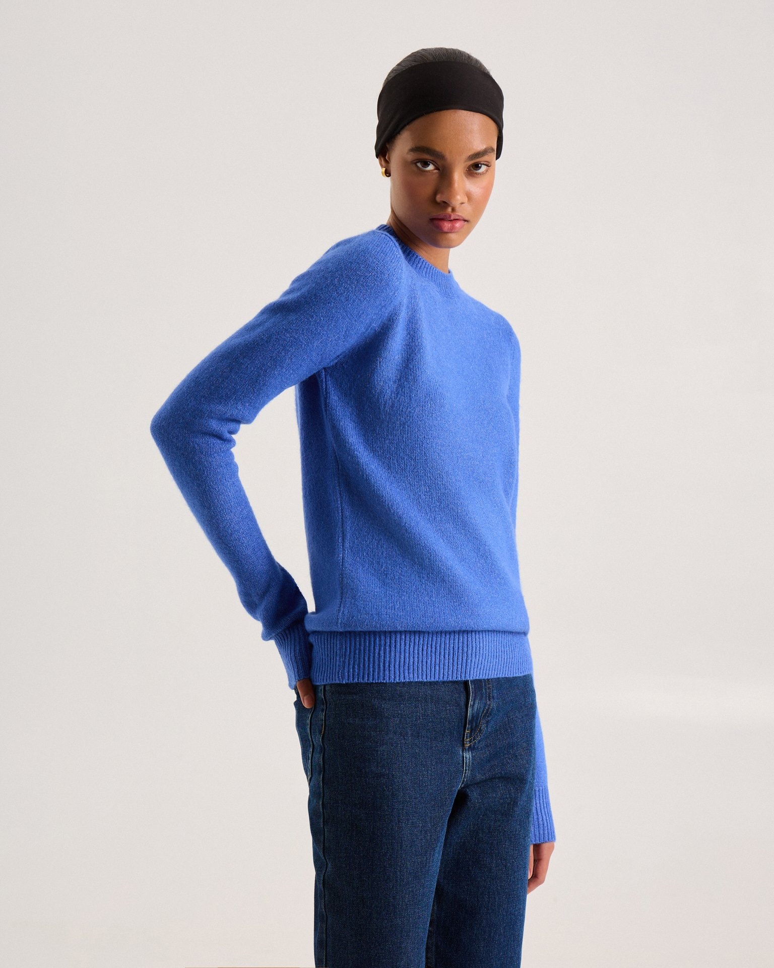 Straight-cut jumper, Blue — photo 7