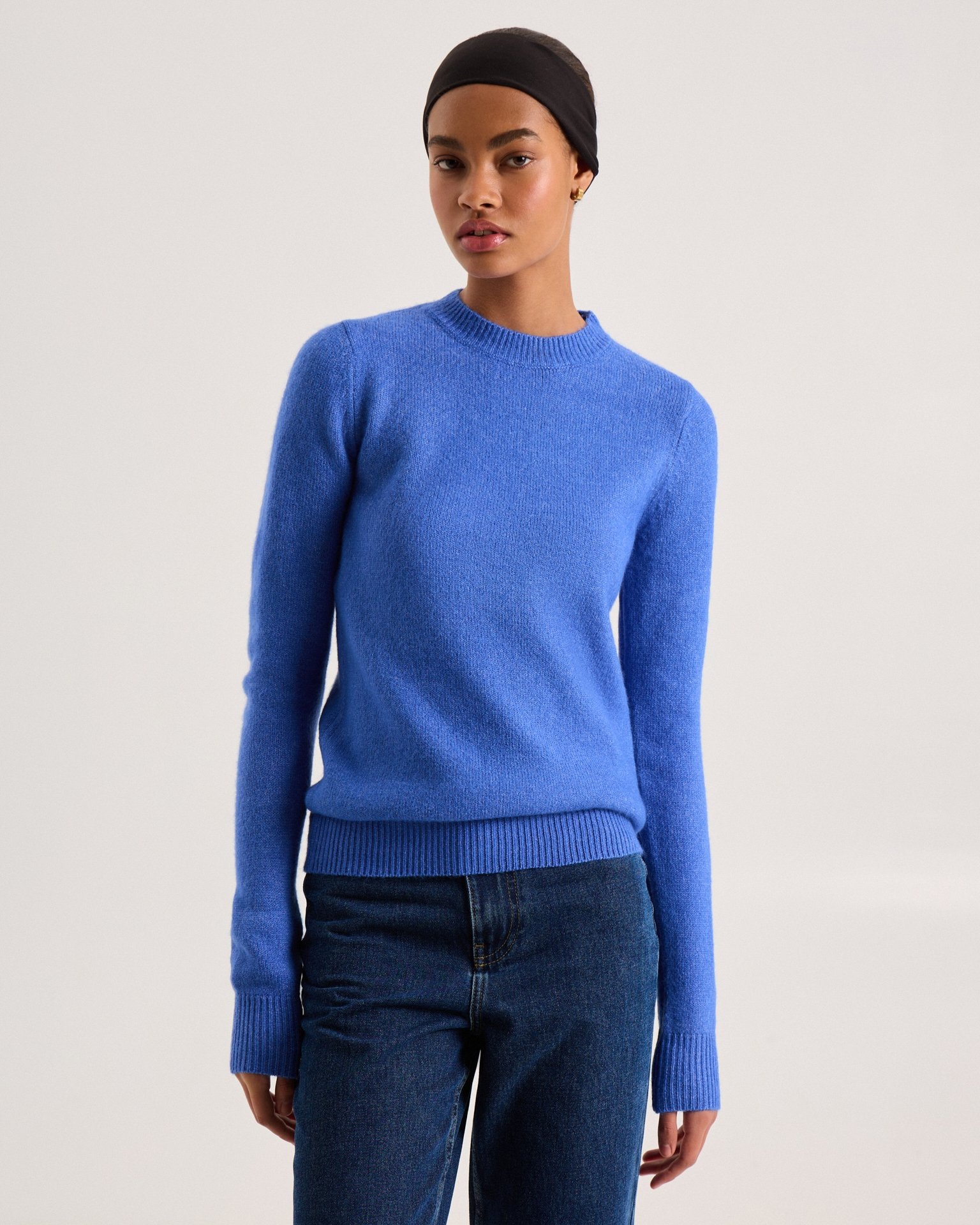 Straight-cut jumper, Blue — photo 6