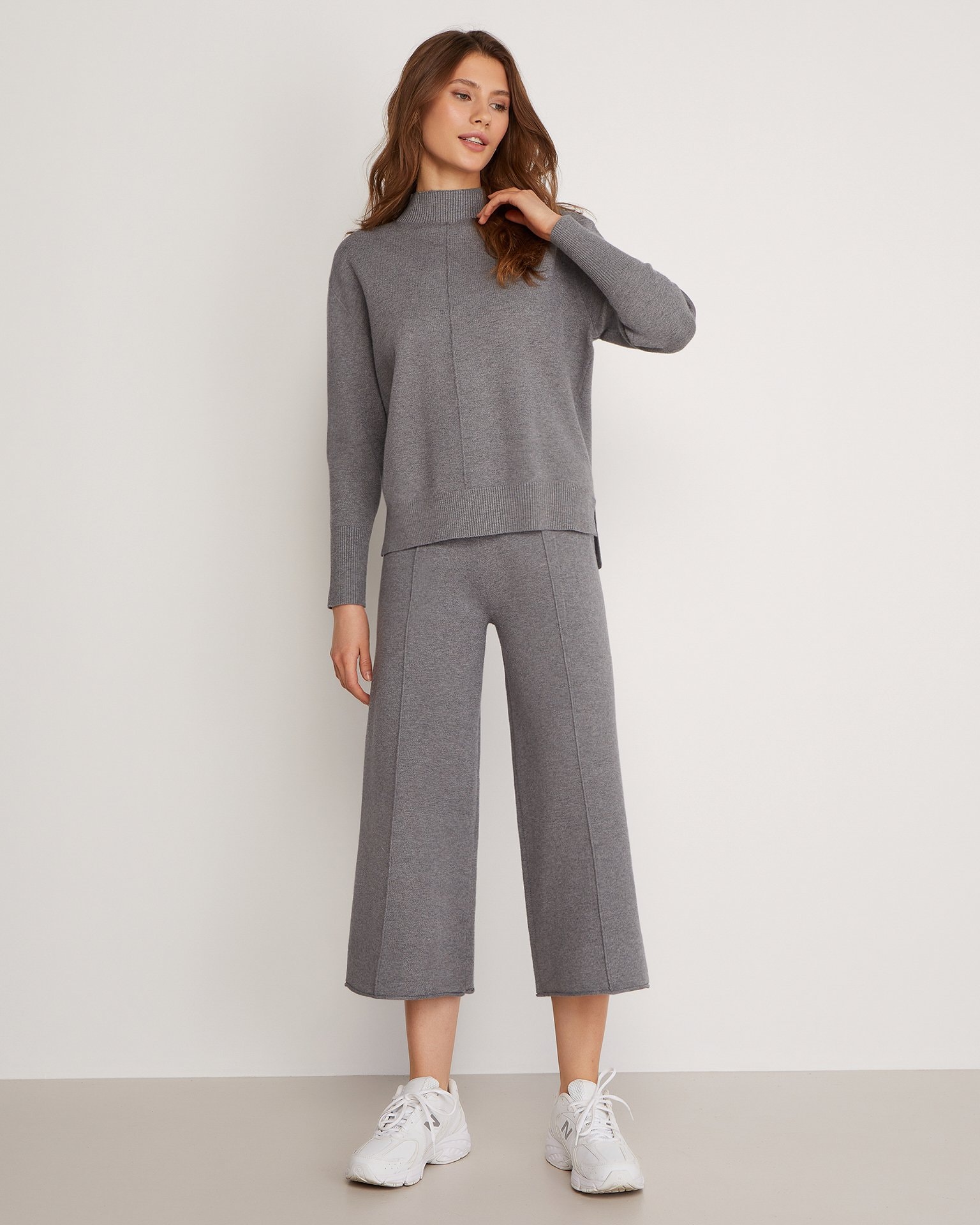 Melange grey suit, Grey