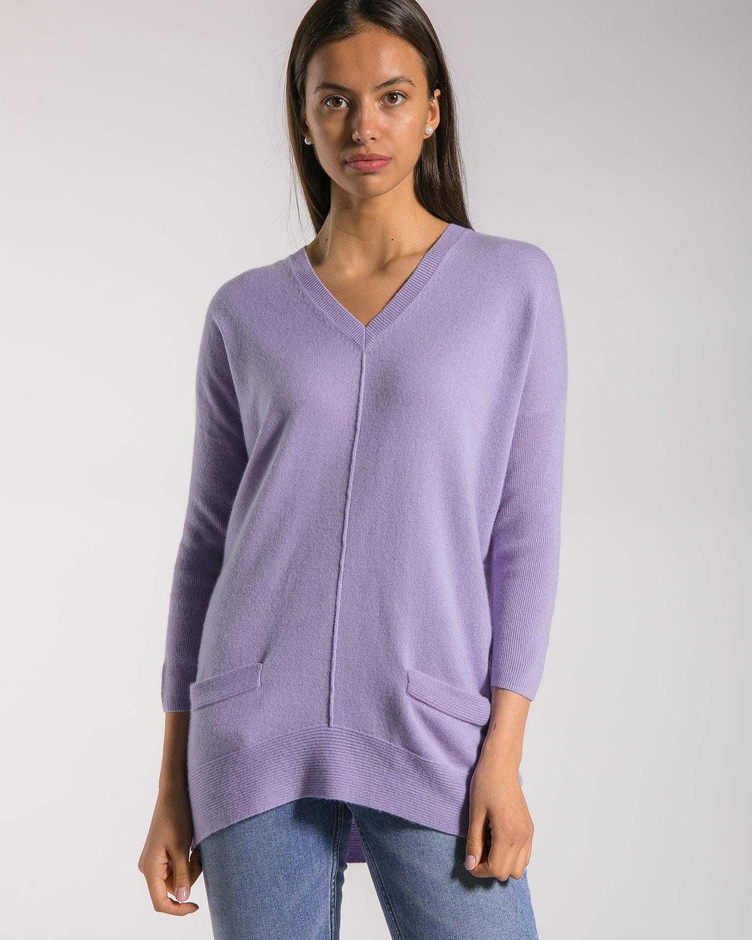 A cosy lavender-hued jumper in 100% cashmere, Lavender