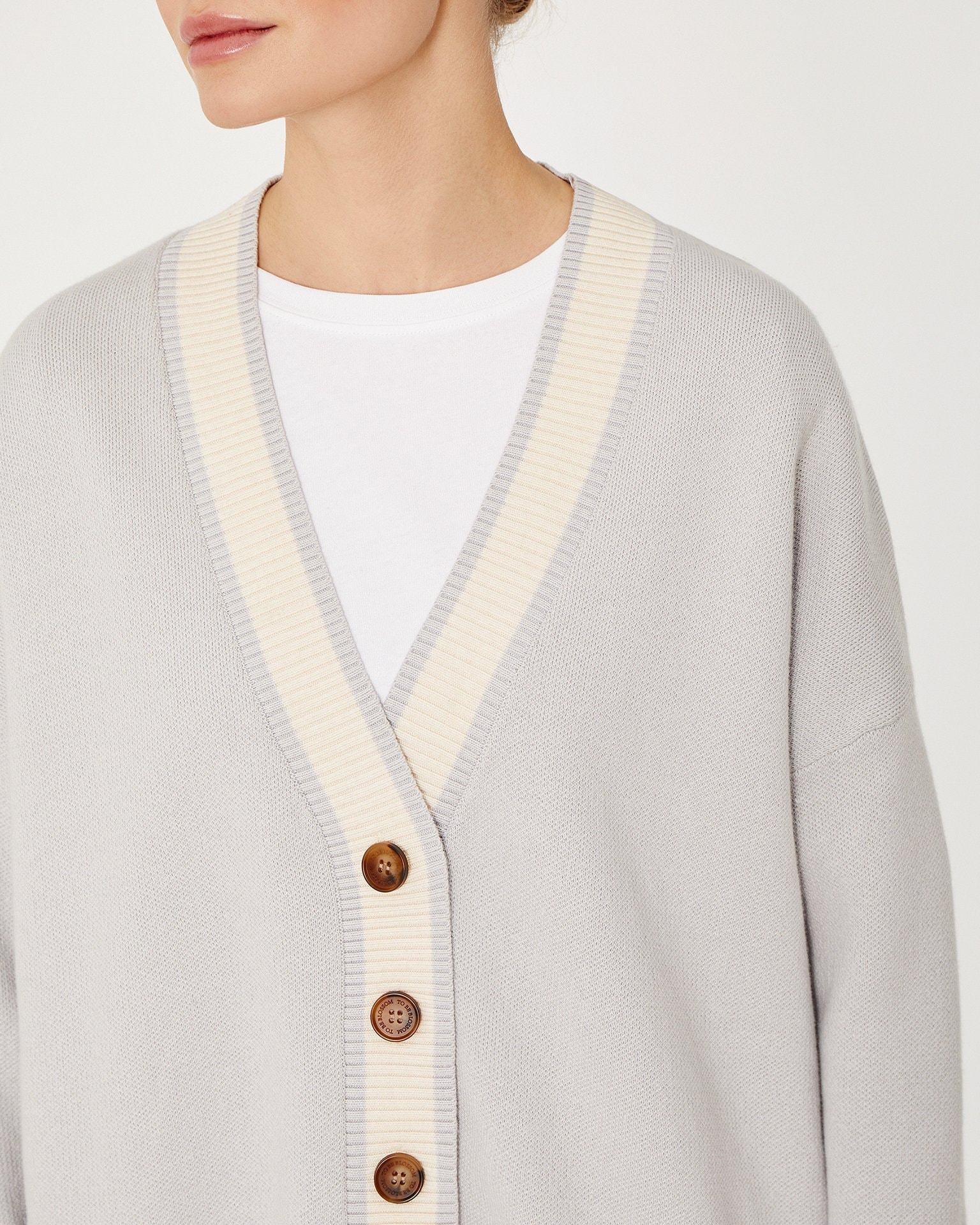 Blue cardigan, Steel Blue — photo 5
