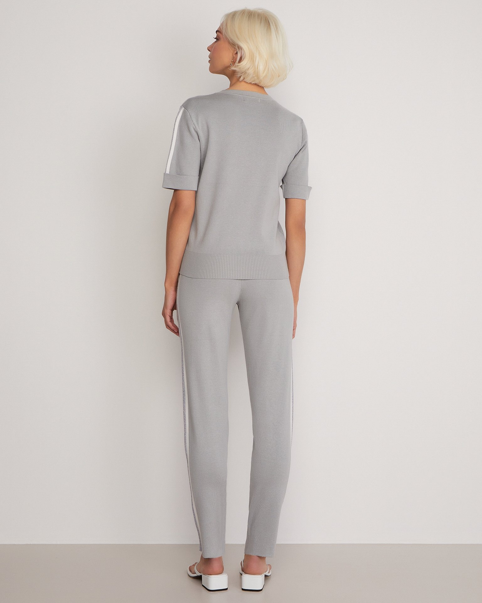 Suit with straight-leg trousers, Charcoal. — photo 3