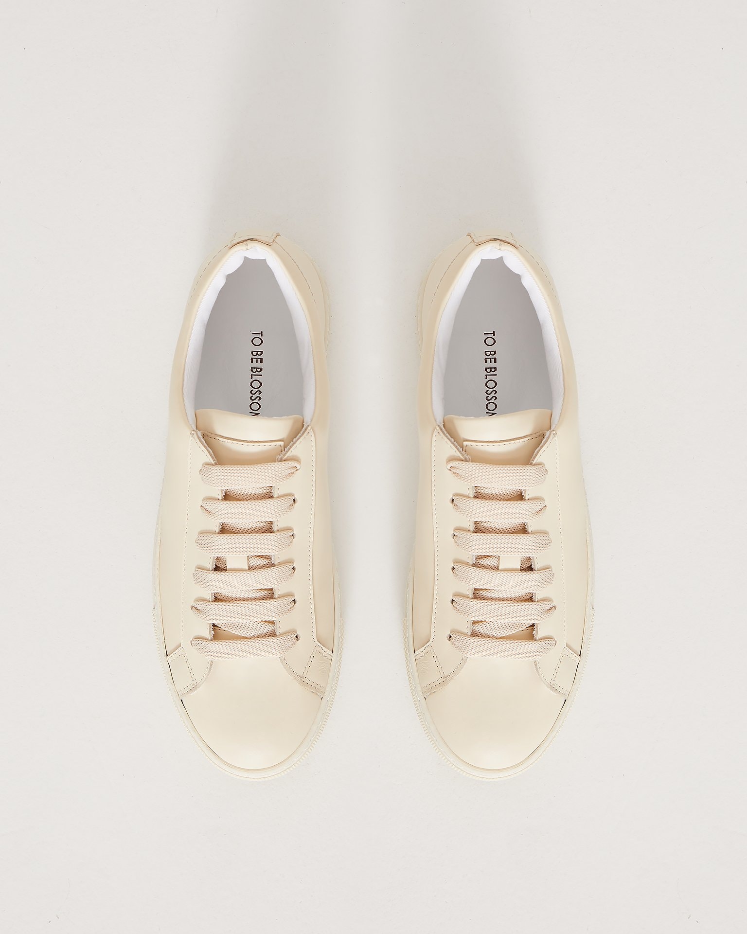 Trainers with rubber soles, Beige — photo 2