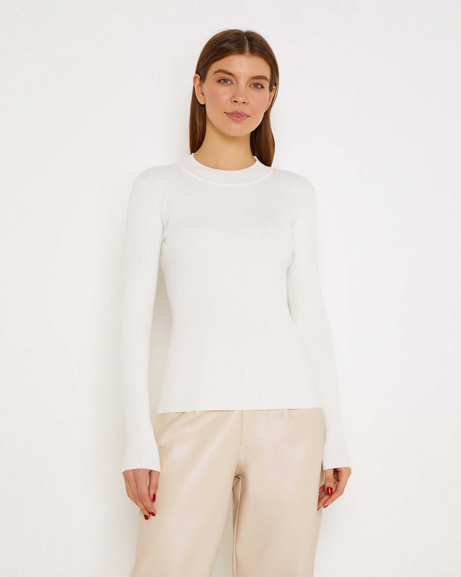 White turtleneck, Milk