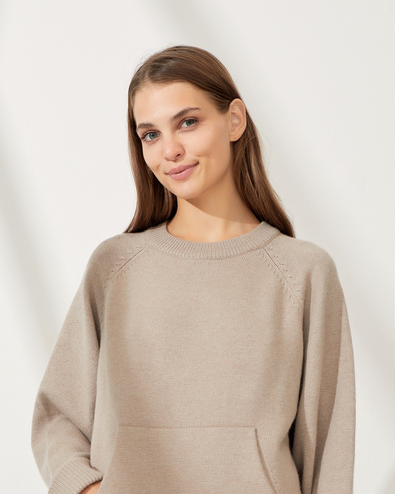 Jumper with Pocket, Brown — photo 6
