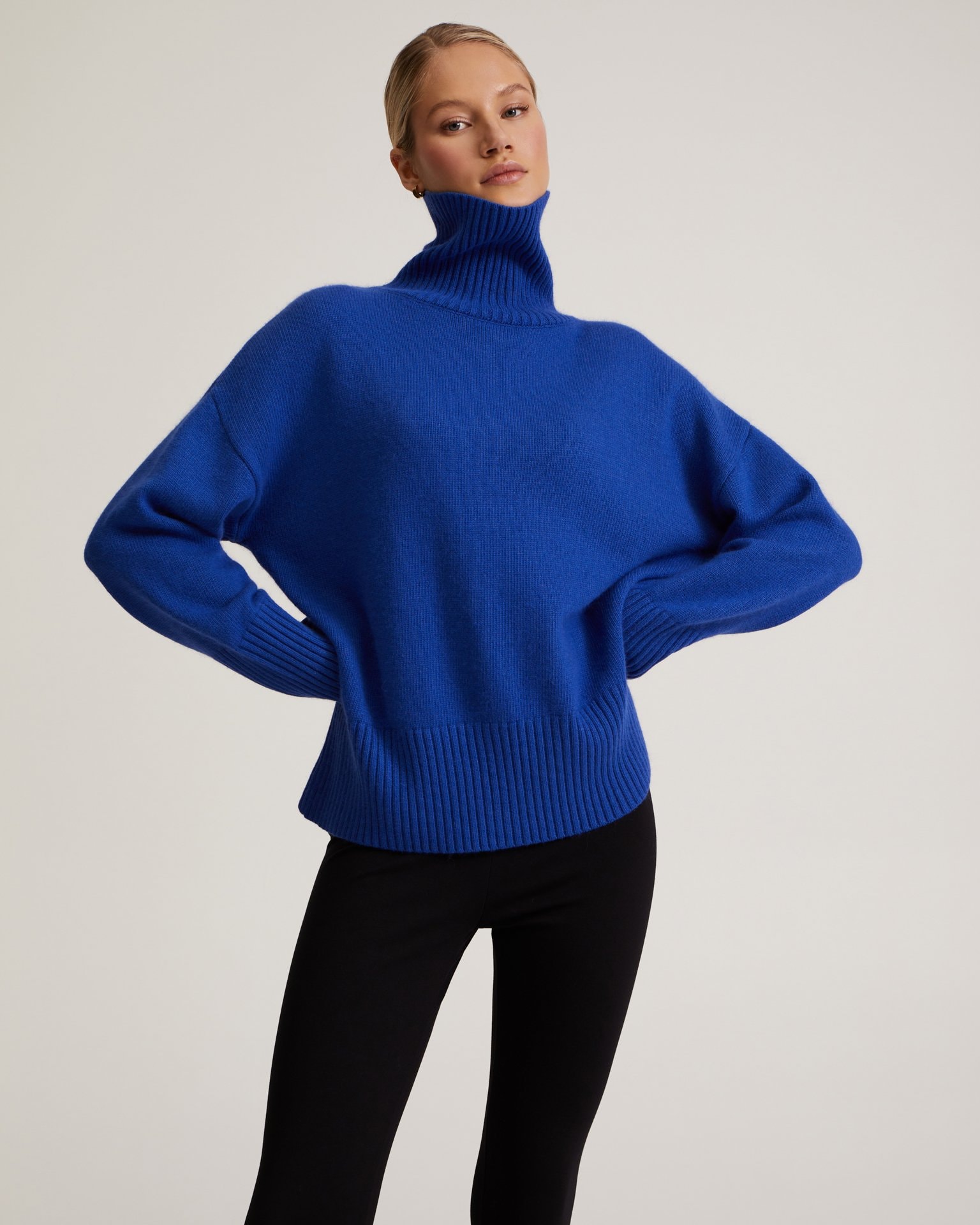 High-neck jumper, Blue — photo 6