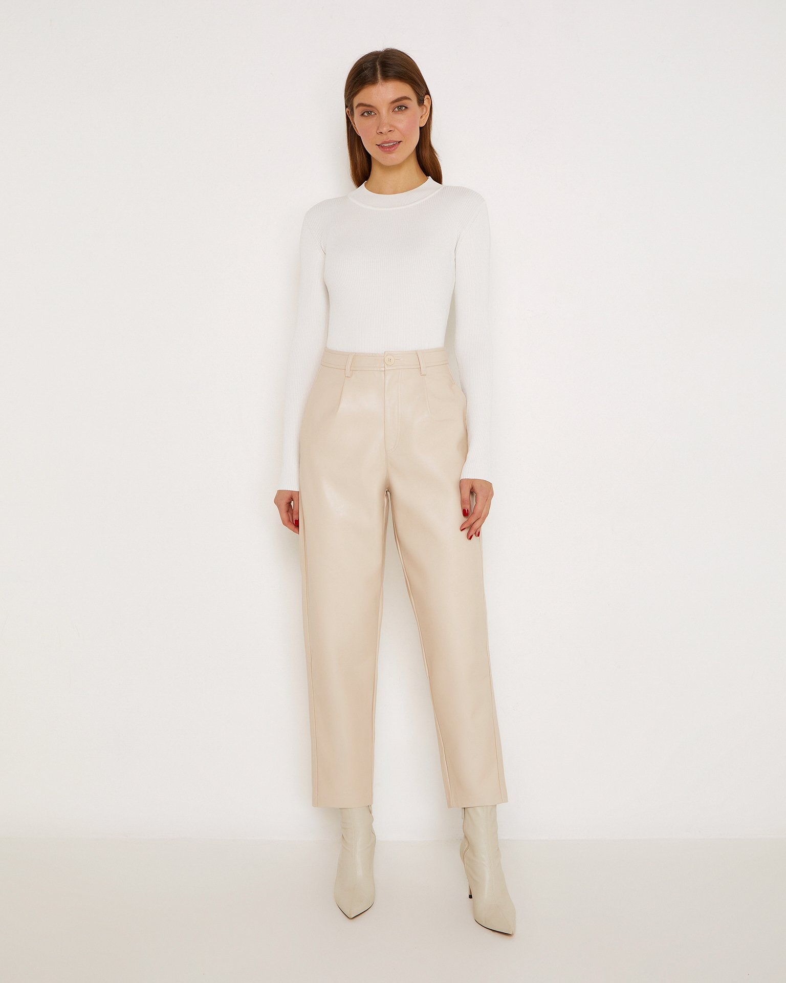 White turtleneck, Milk — photo 2