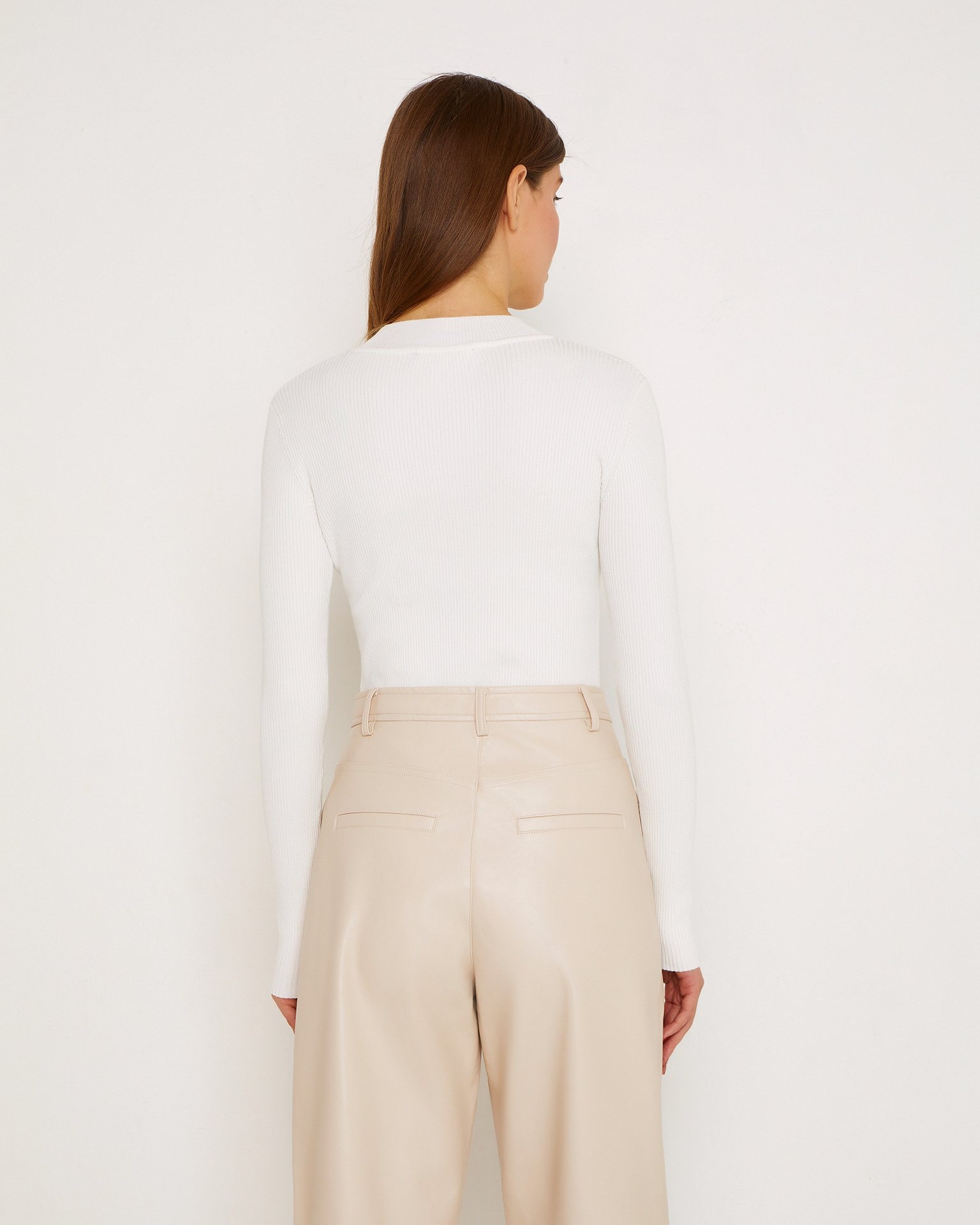 White turtleneck, Milk — photo 3