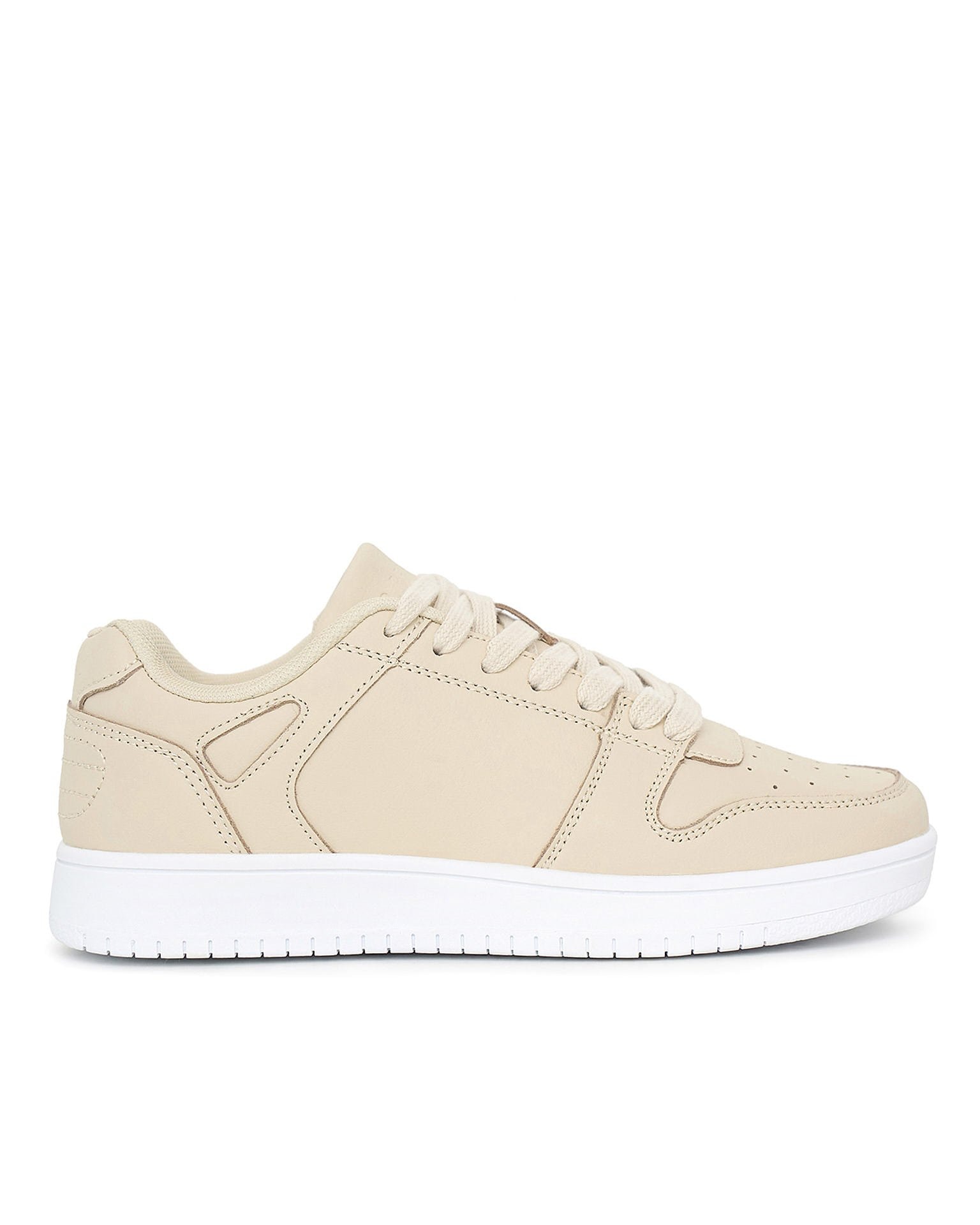 Beige sneakers in genuine leather, Beige — photo 7