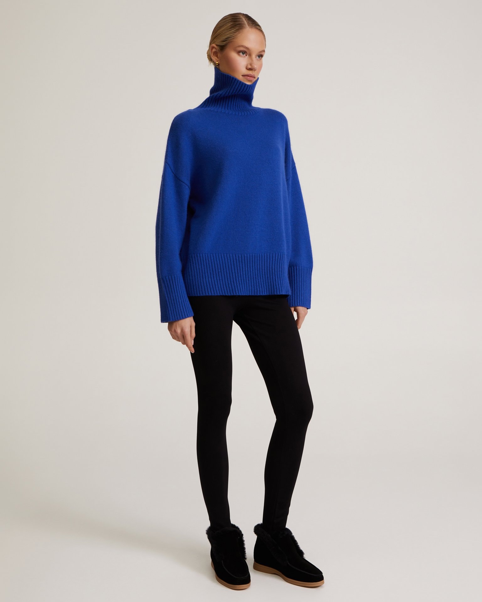 High-neck jumper, Blue — photo 5