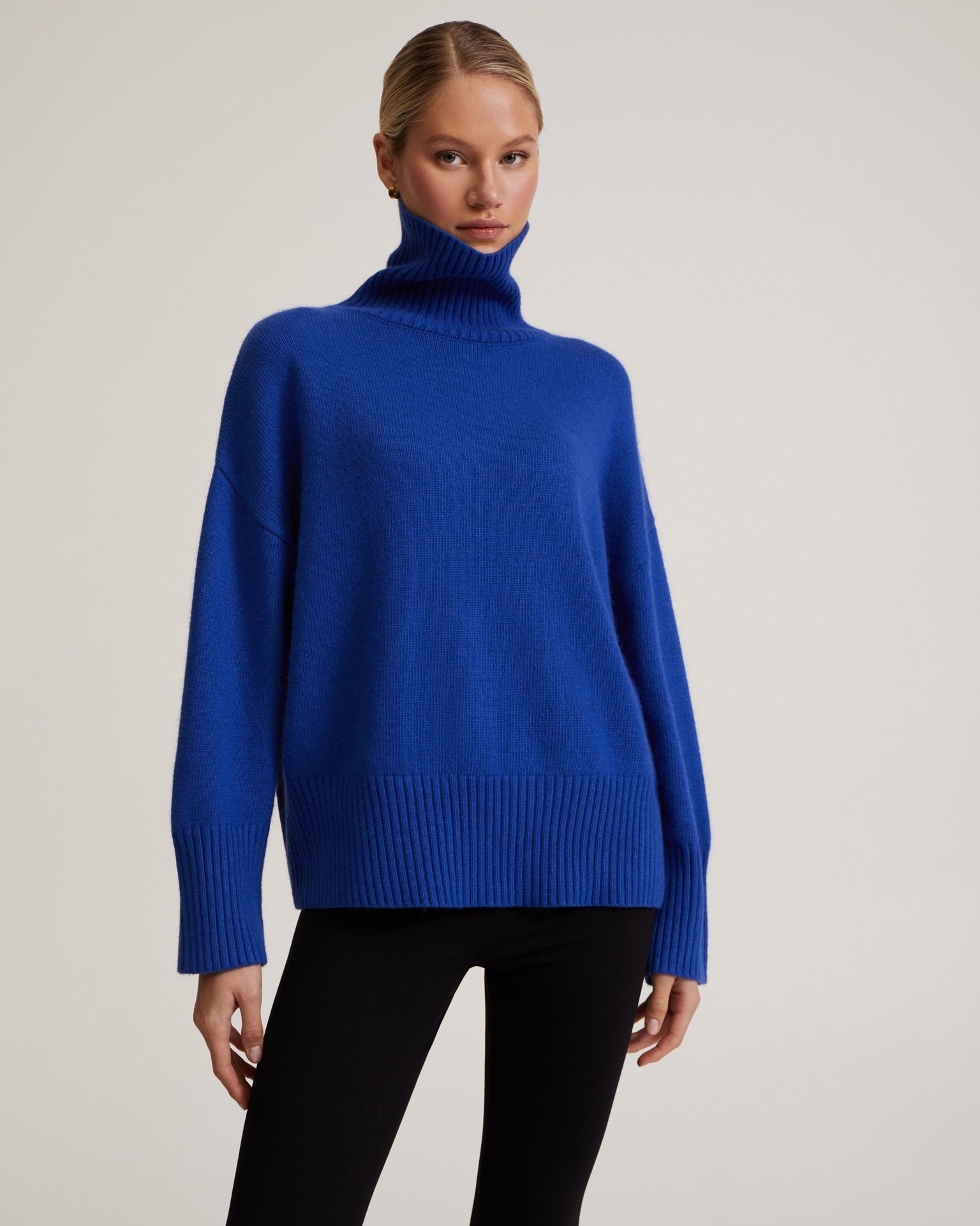 High-neck jumper, Blue — photo 7