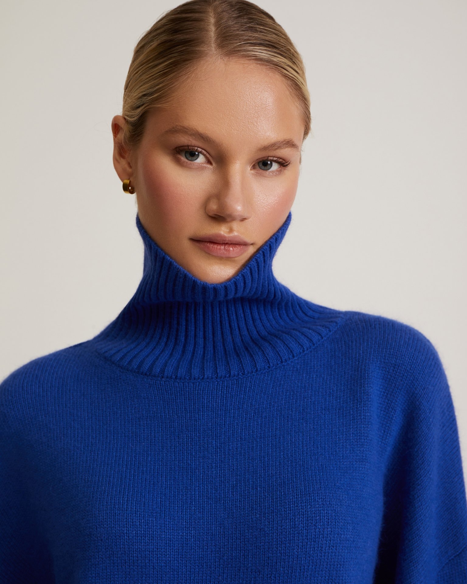 High-neck jumper, Blue — photo 10