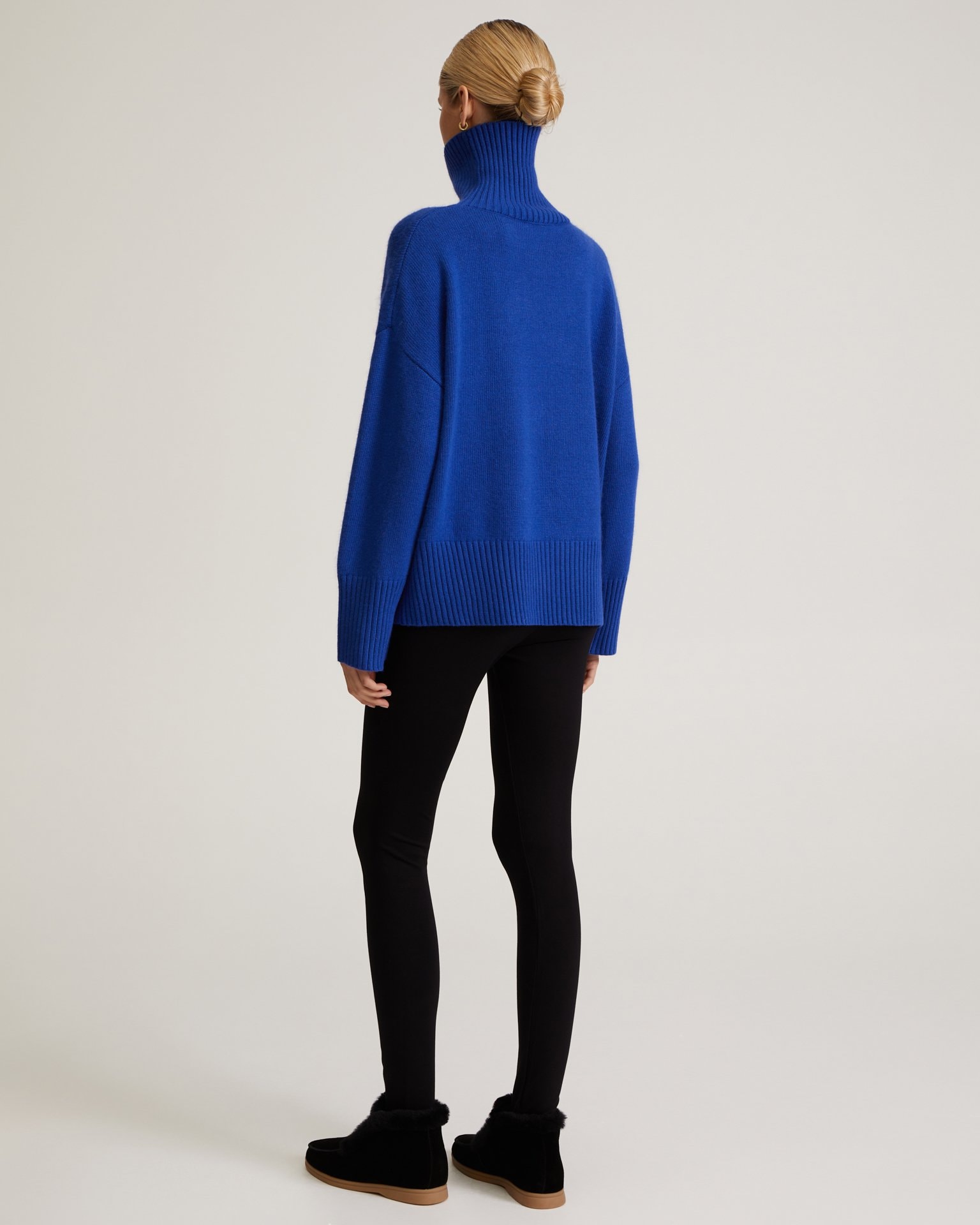 High-neck jumper, Blue — photo 3