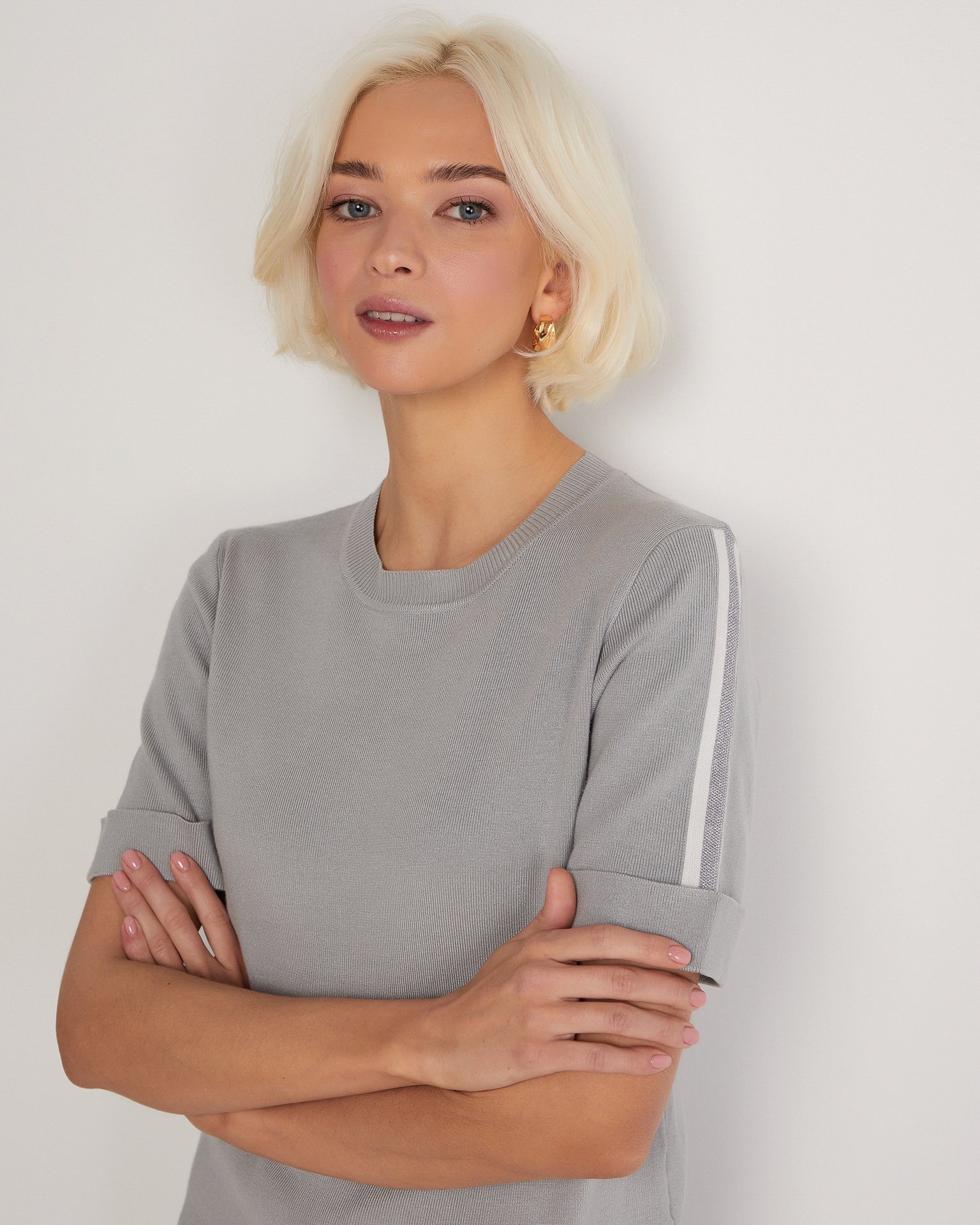 Suit with straight-leg trousers, Charcoal.