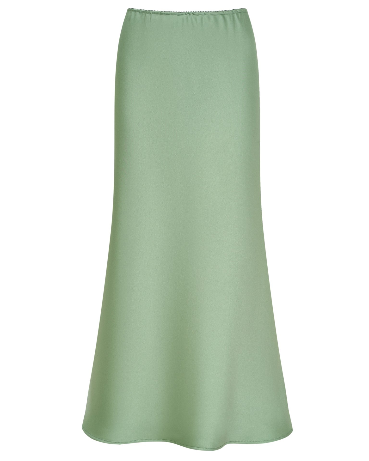 A-line midi skirt, Green — photo 6