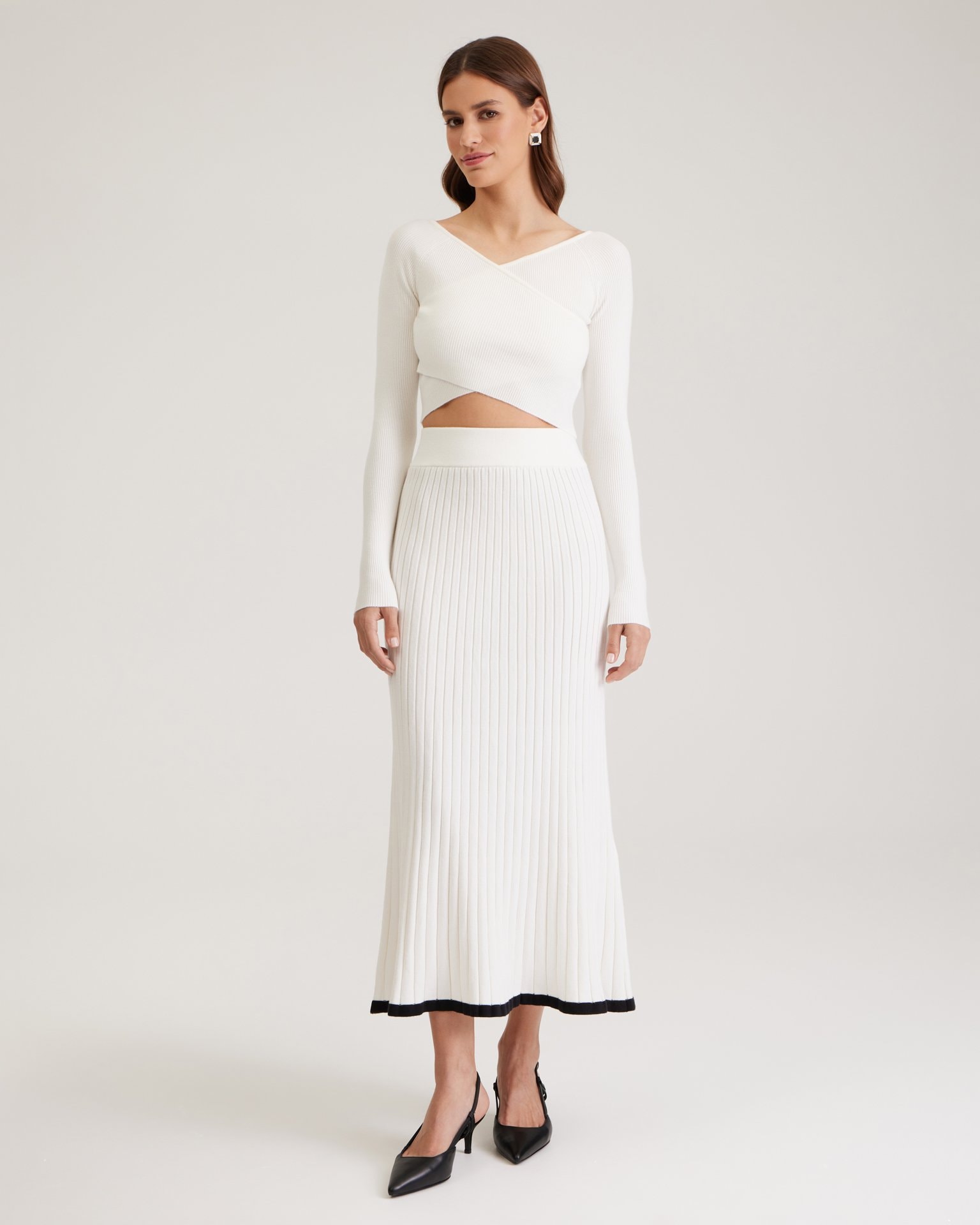 Cropped white top, White — photo 2