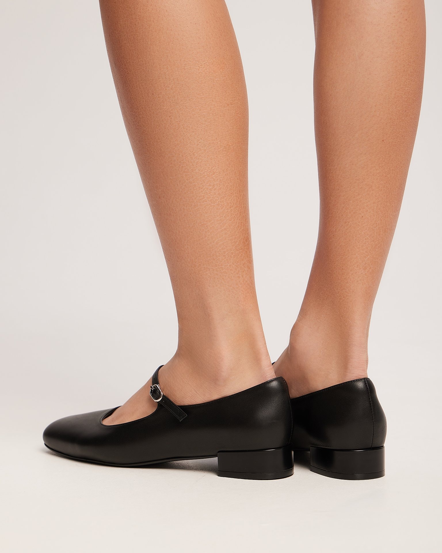 Black Mary Jane Shoes, Black — photo 9
