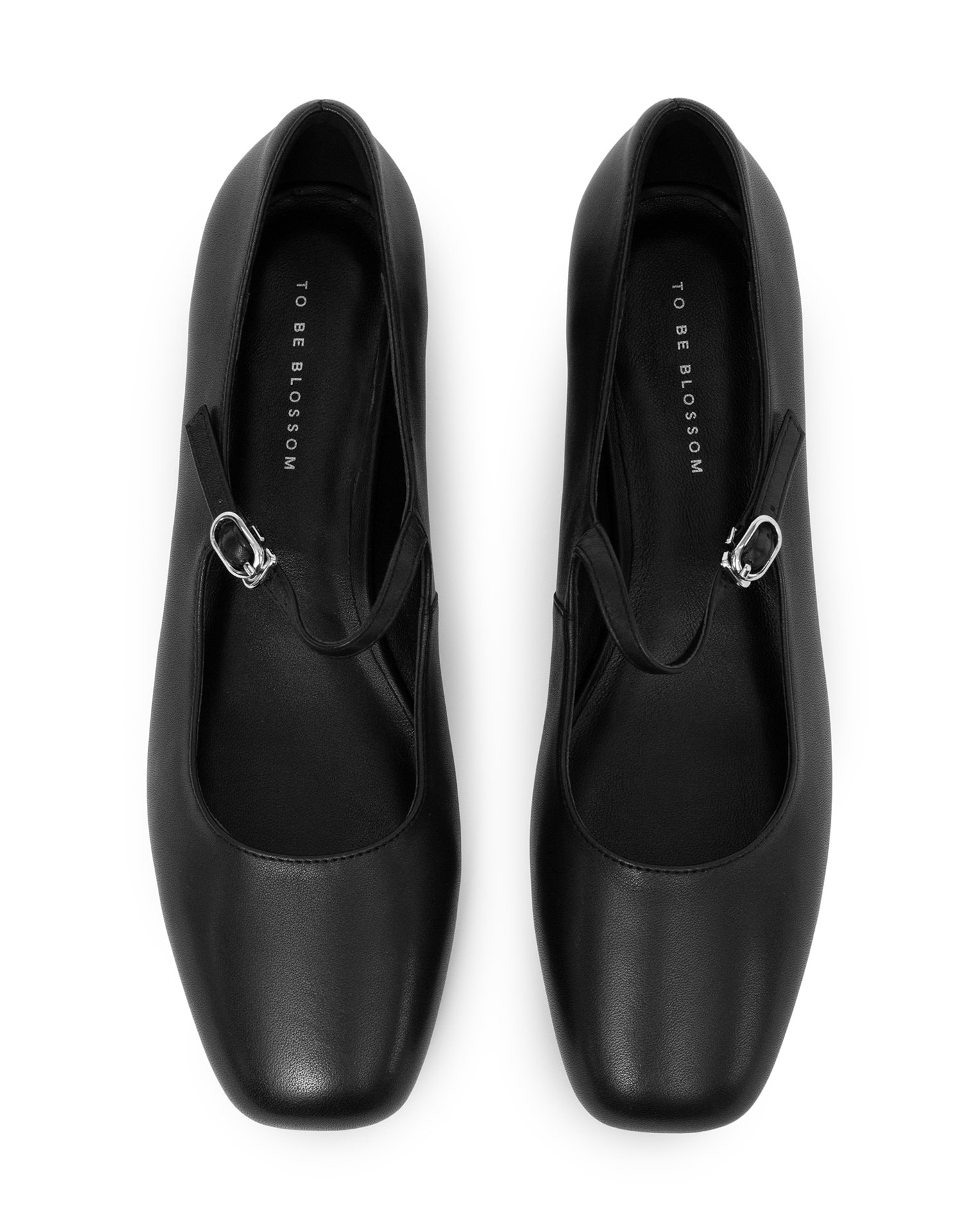 Black Mary Jane Shoes, Black — photo 2