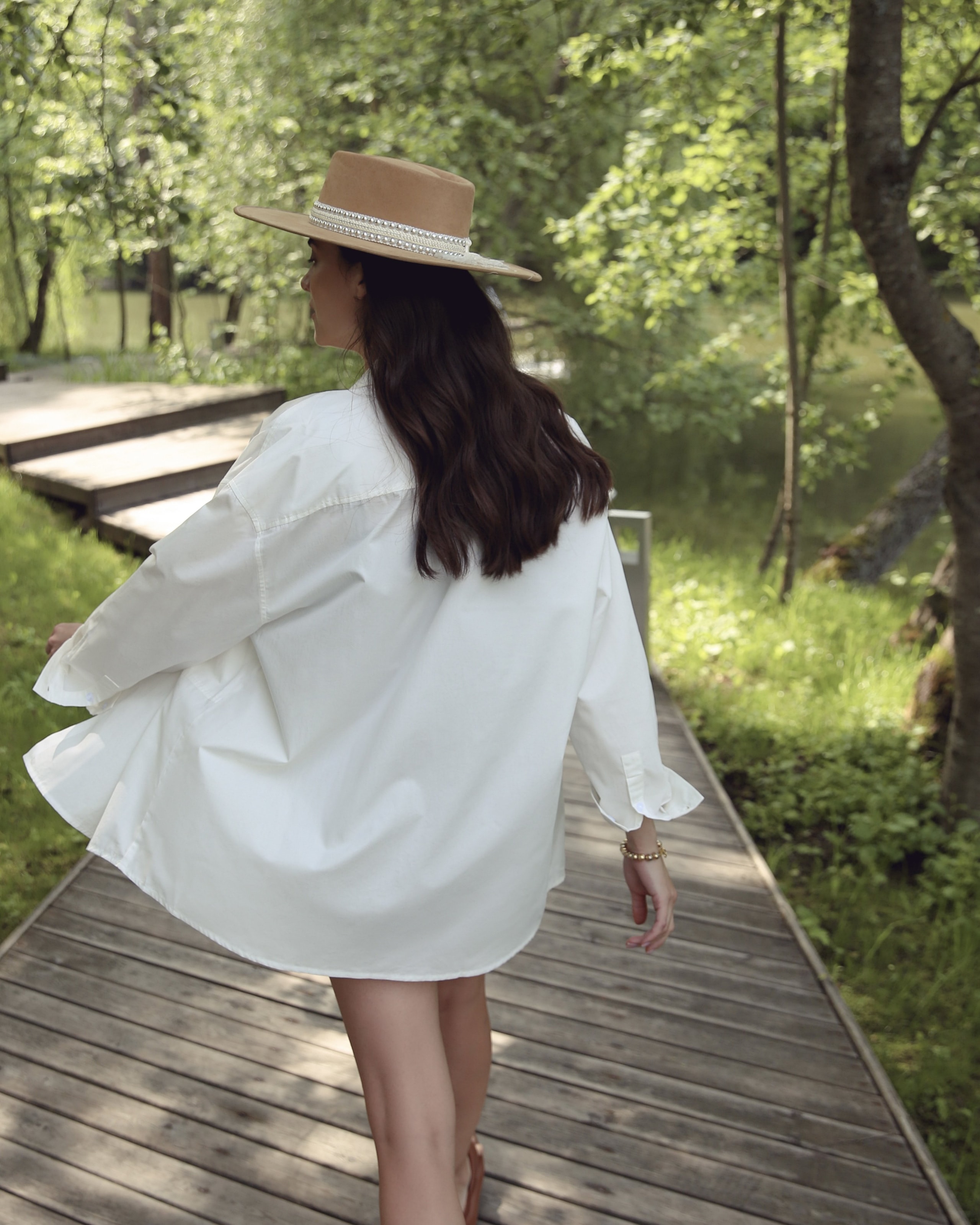 Classic cut shirt, White