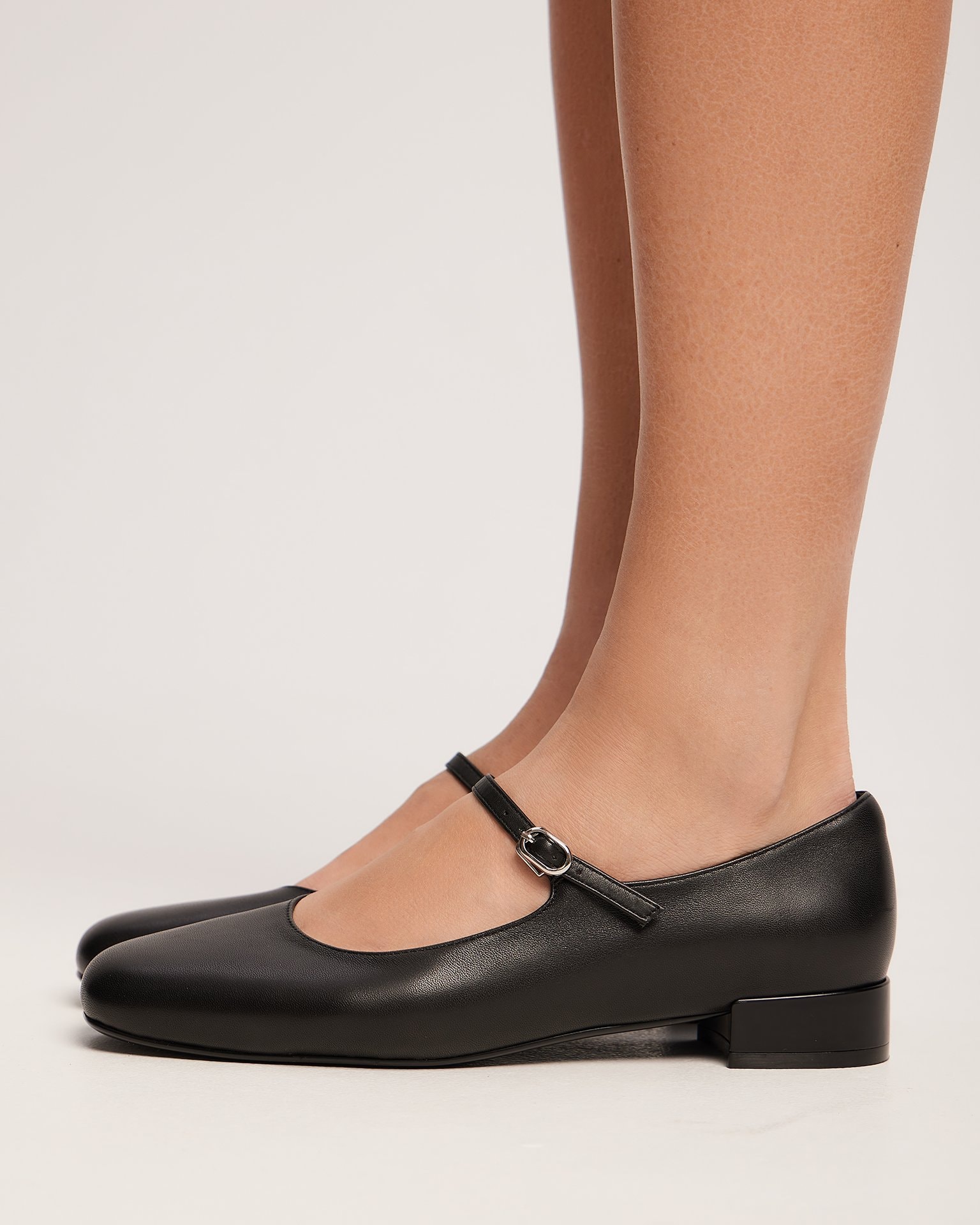 Black Mary Jane Shoes, Black — photo 8